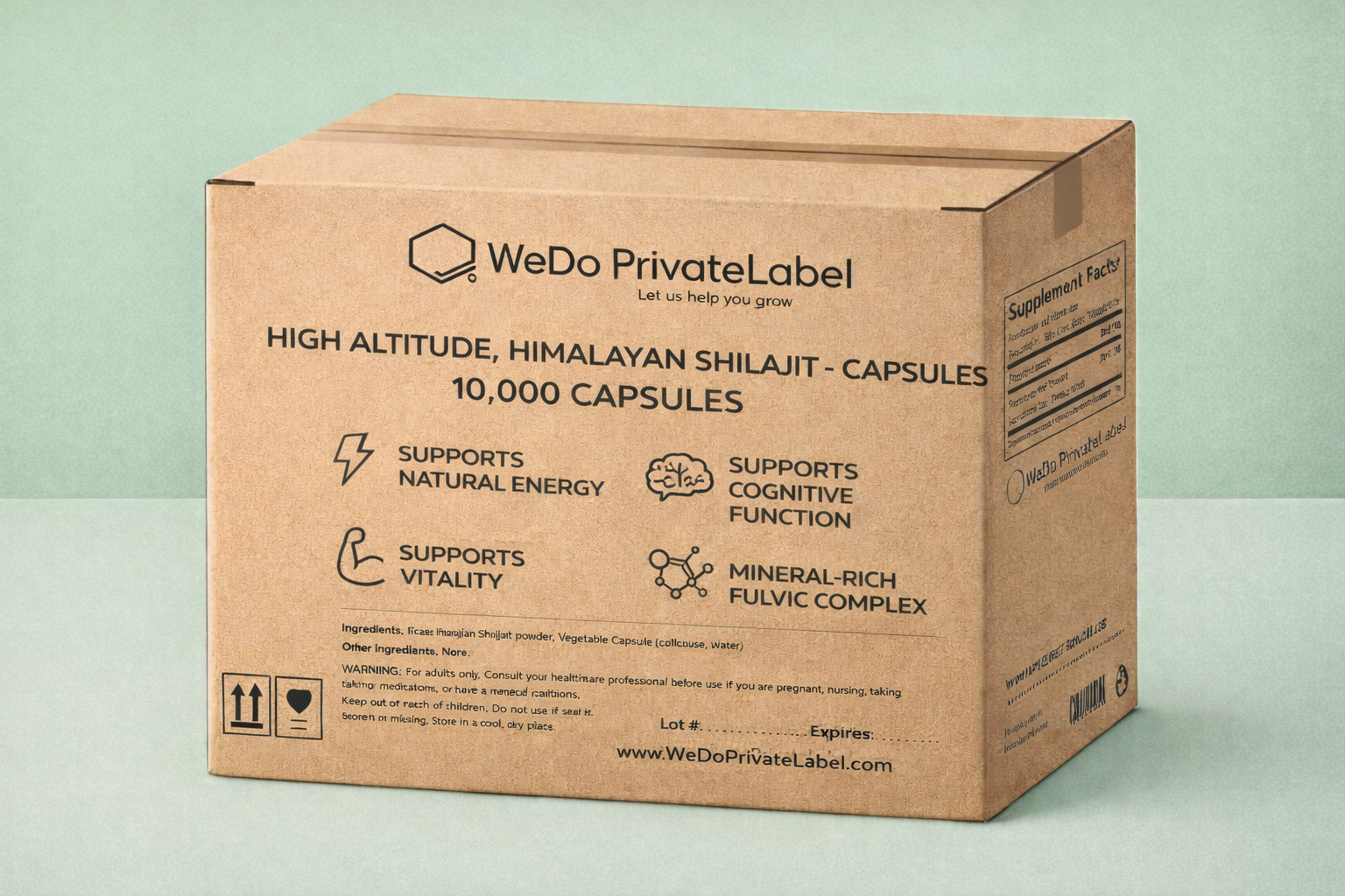 Shilajit Himalayan – 40% Fulvic Acid , 10,000 per box Bulk Ready-to-pack
