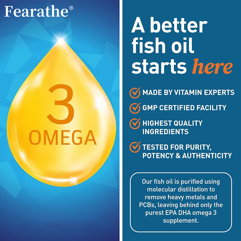 Omega 3 Fish Oil 2000 mg with DHA – EPA Softgels
