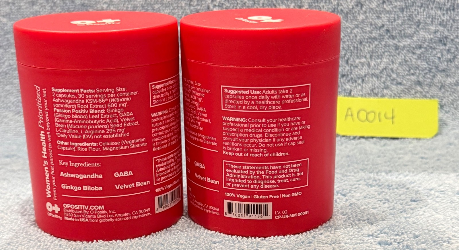 2 O Positiv URO Whole Body Probiotic Capsules 30 Count Each Exp 02/2027 NEW