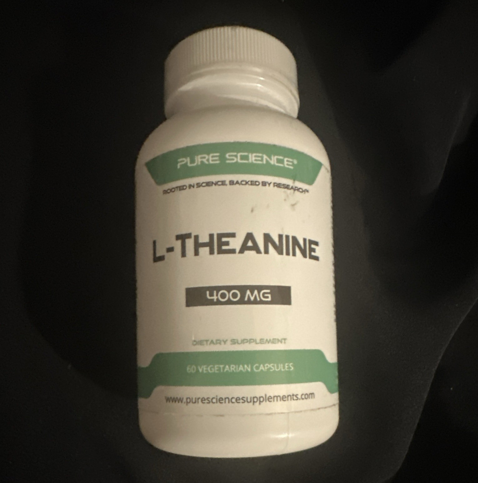Pure Science L-Theanine 400mg Dietary Supplement 60 Vegetarian Capsules