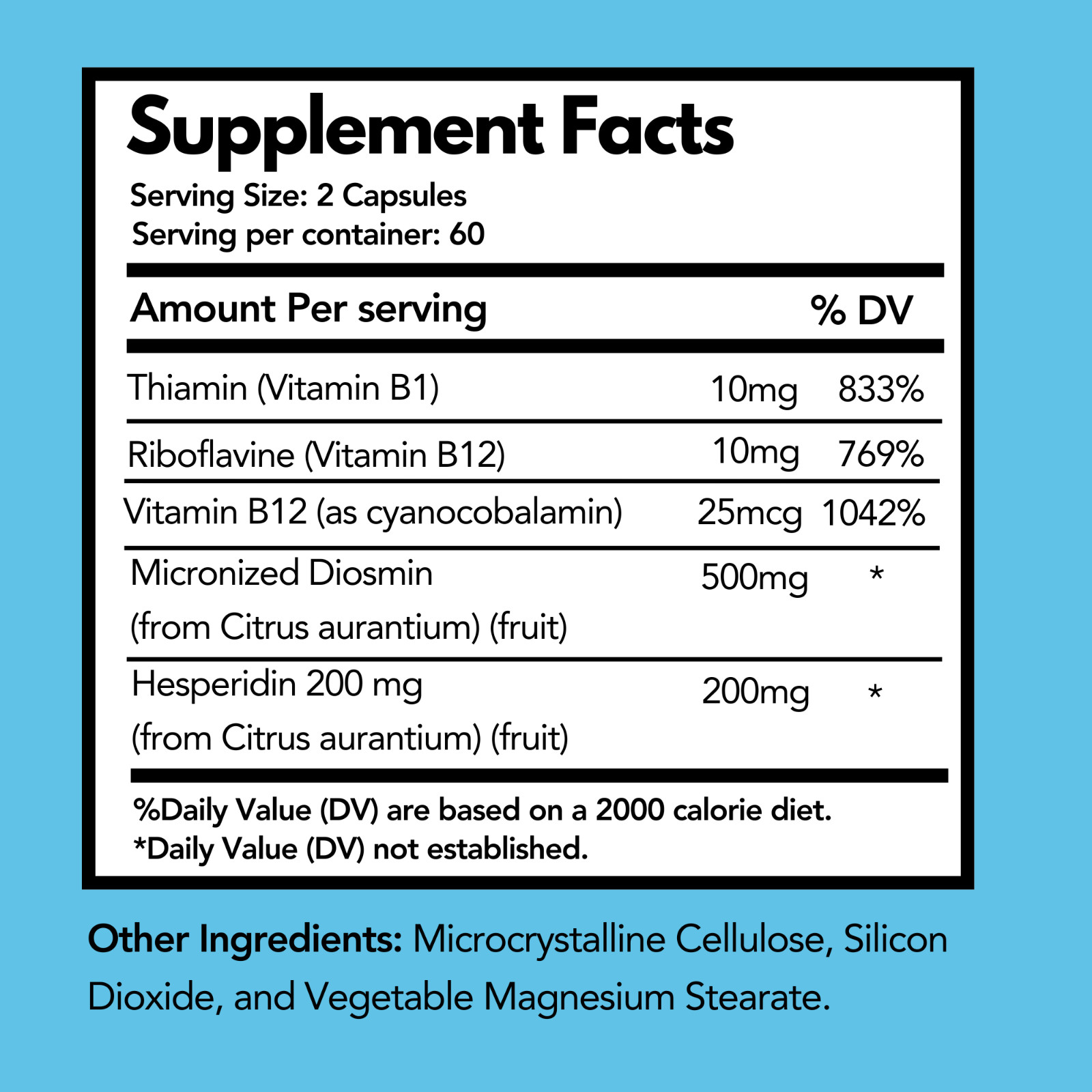Arymar Diosmin Plus 500 with Hesperidin & B Vitamins – 120 Capsules (2-Pack)