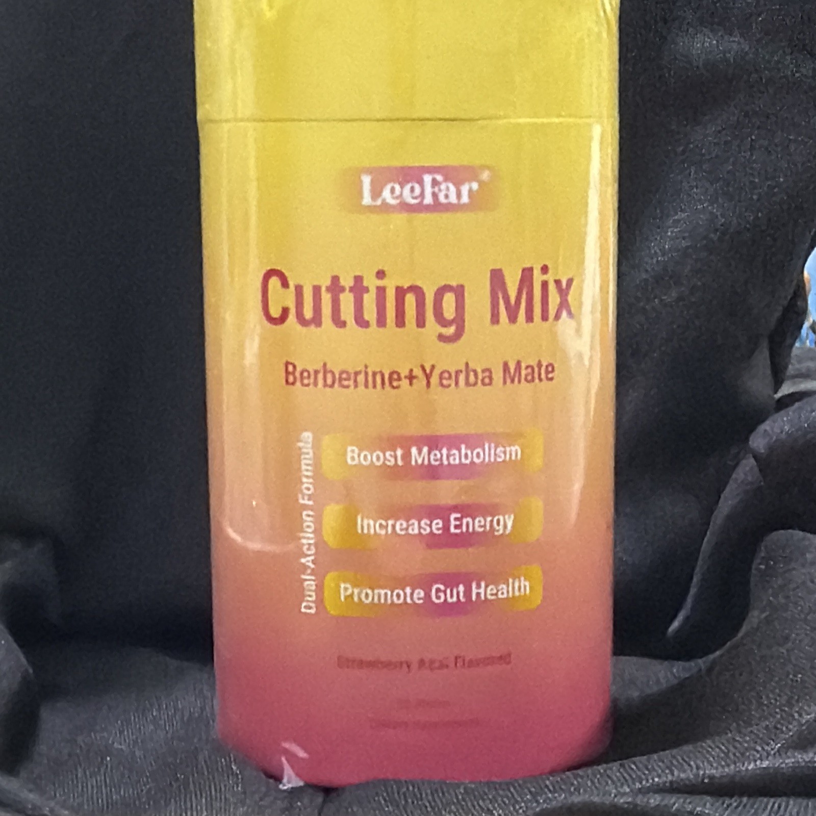 LeeFar Berberine + Yerba Mate Strawberry Powder Supplement Metabolism & Energy