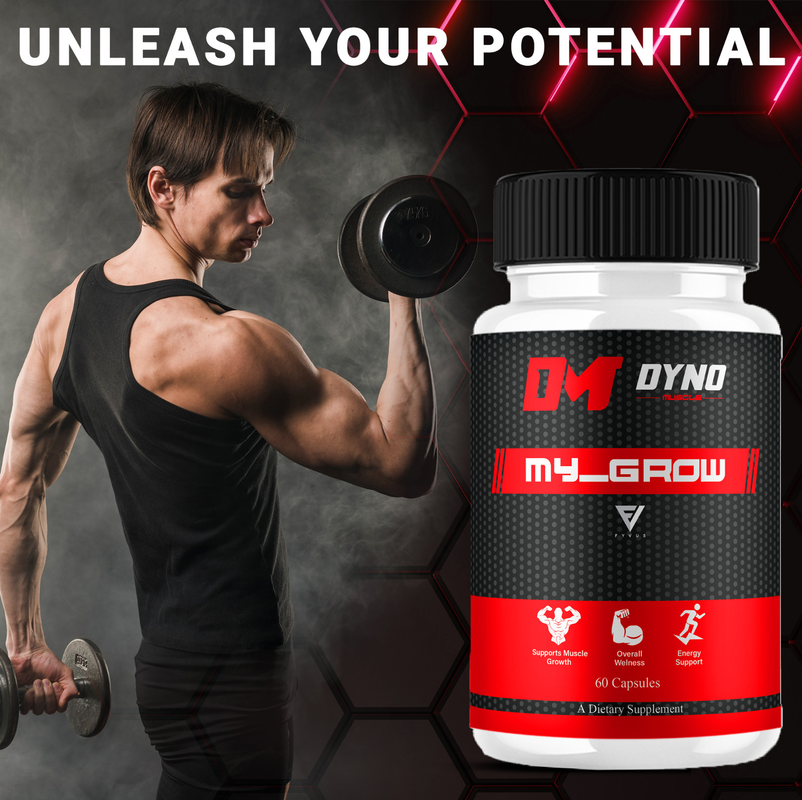 Dyno My-Grow Muscle Support Dyno My-Grow Supplement (60 Capsules)
