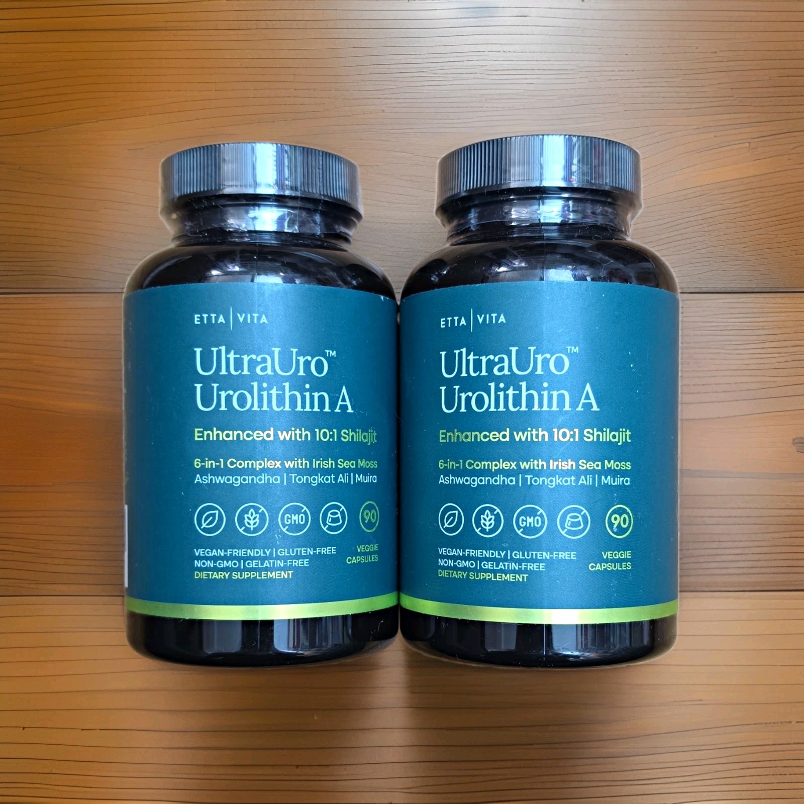 2 X Etta Vita UltraUro Urolithin A + Vegan 180 Capsules EXP 05/27