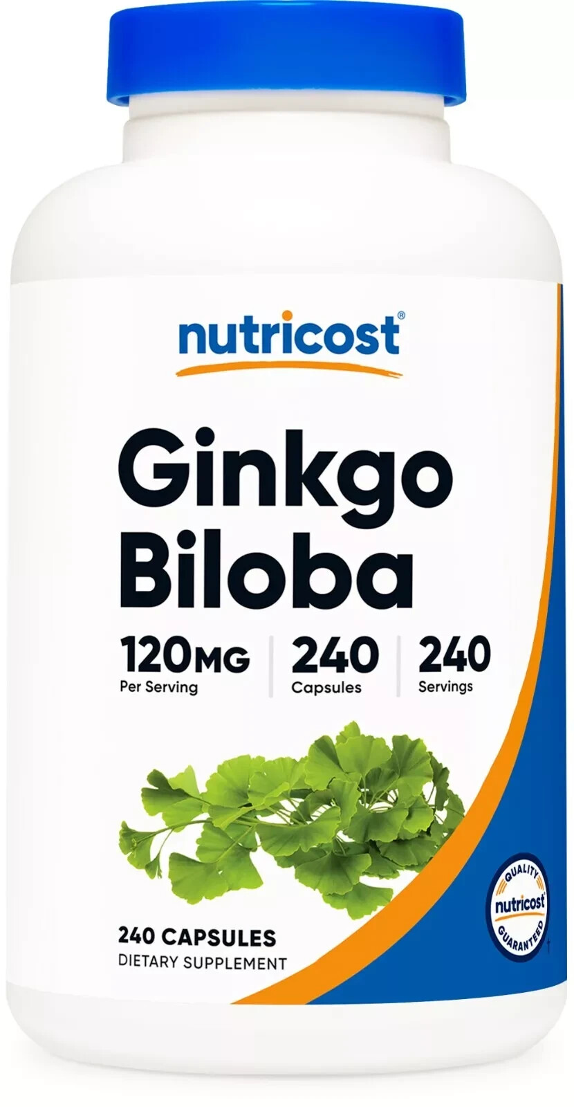 Nutricost Ginkgo Biloba Extract 120mg, 240 Caps – GF & Non-GMO – EXP 02/2027