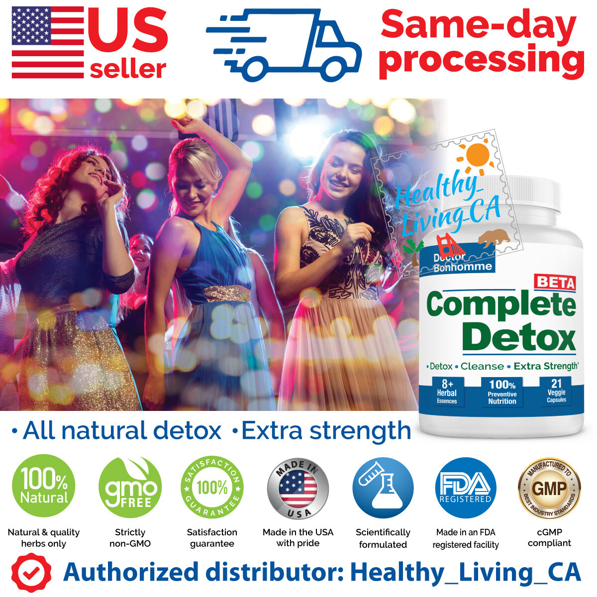 Longevity Complete Detox [BETA Formula ]7 Day 21 Caps – Accelerated Whole Body D