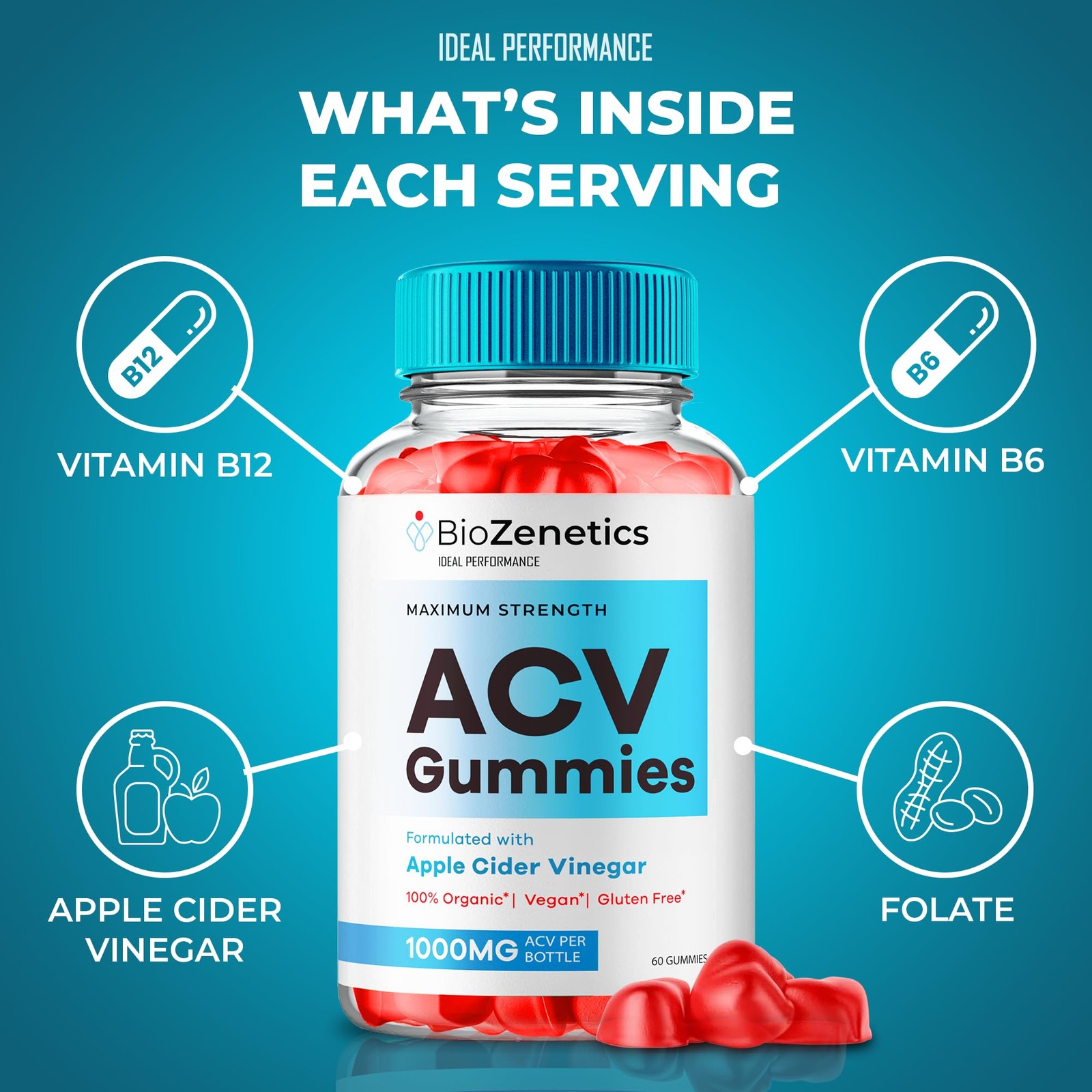Bio Zenetics Weight Management Digestive Supplement – 120 Gummies (2 Pack)