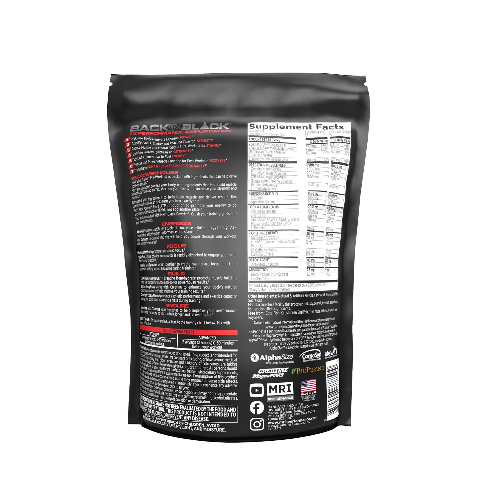 Black Powder Pre-Workout – Cherry Bomb (30 Servings)