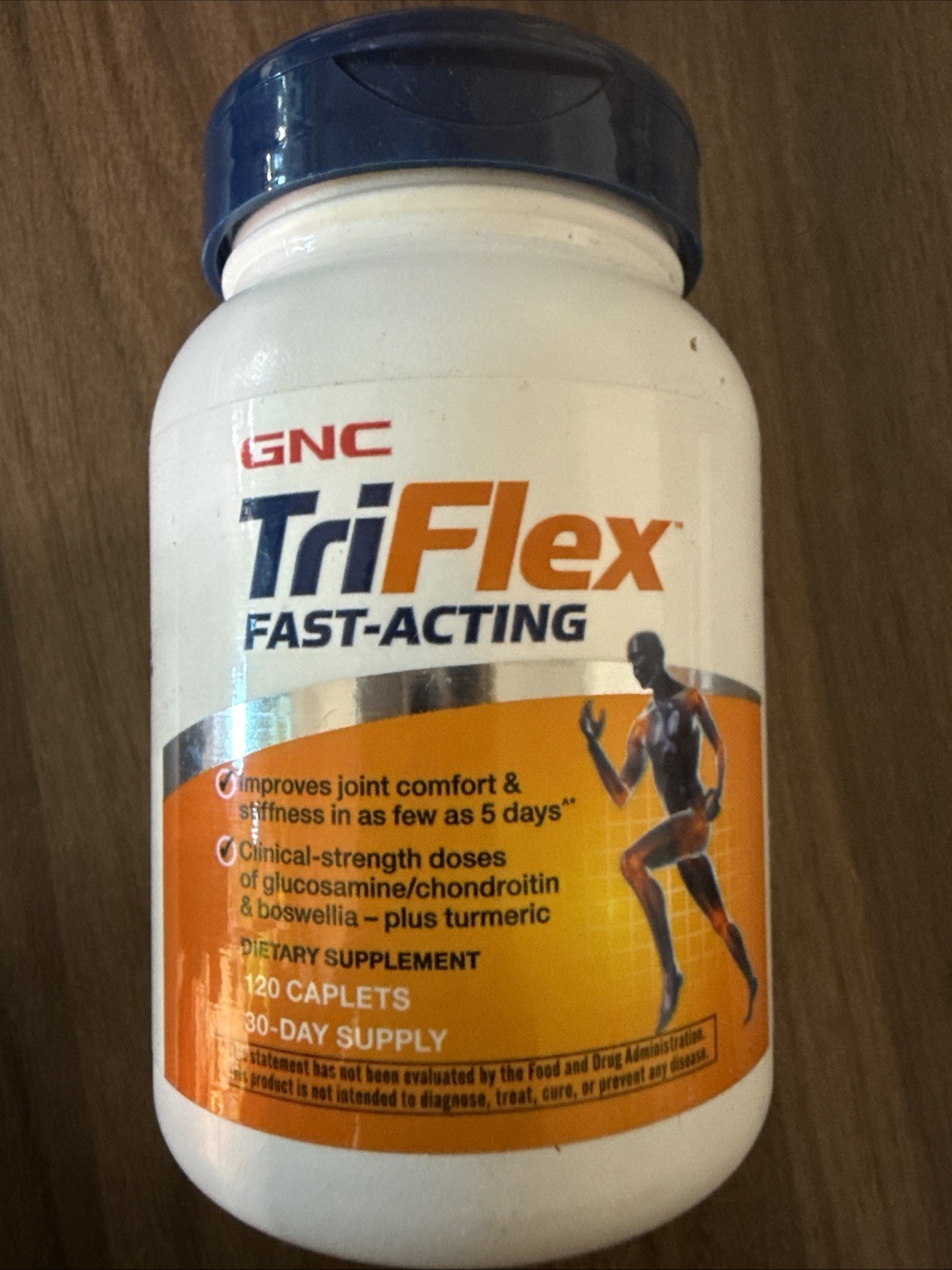 GNC TriFlex Fast-Acting Joint Support 120 Caplets Glucosamine Chondroitin Boswel