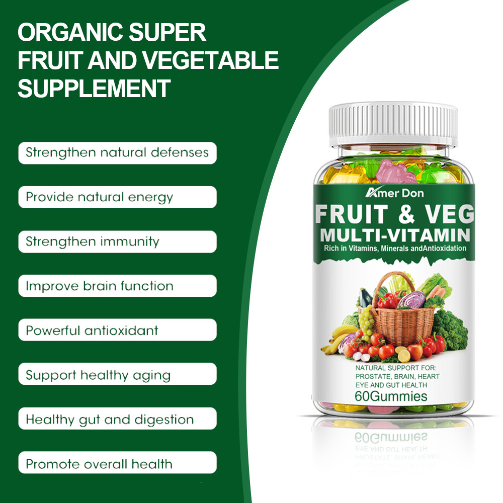 Fruits&Veggies 60 Fruit&Veggie Supplement Gummies Vitamins&Minerals