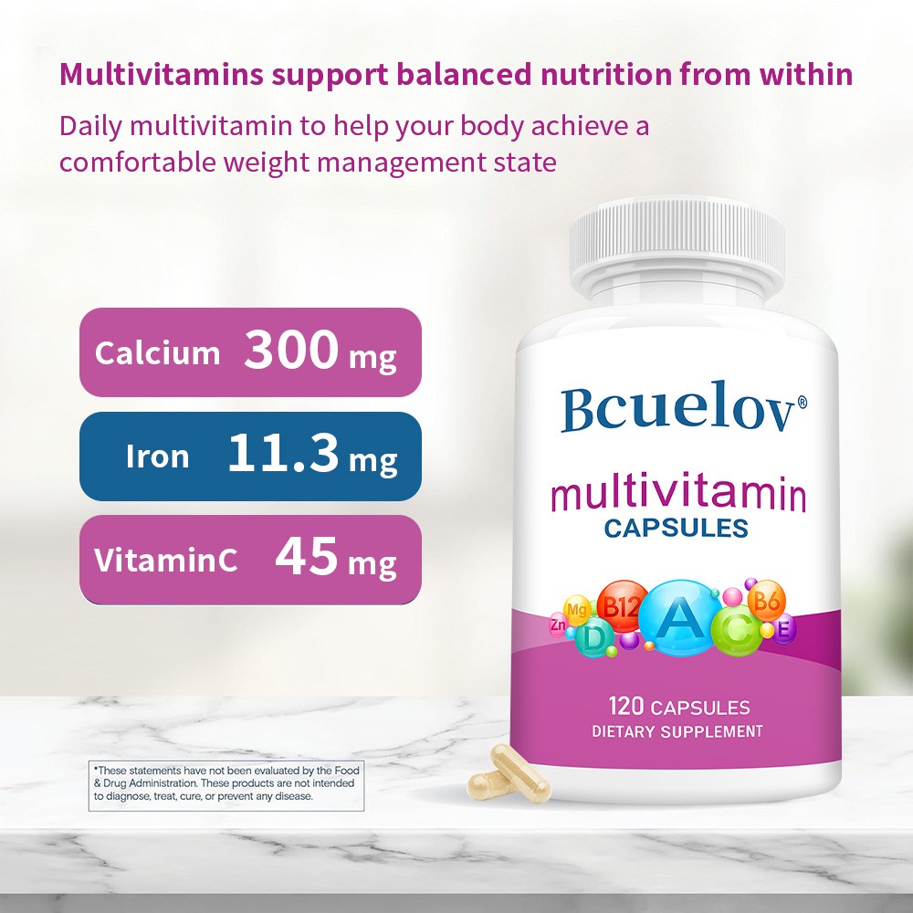 Multivitamin capsules–support weight management and balance body functions
