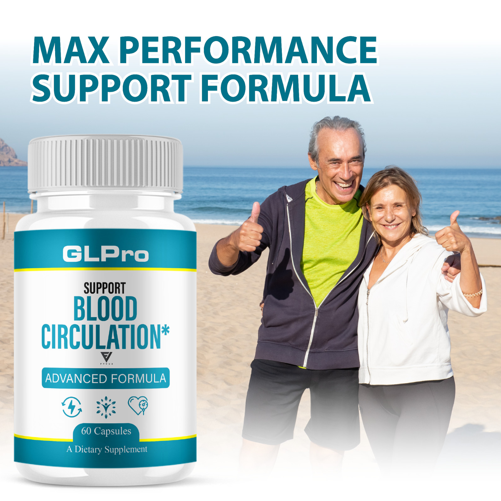 (5 Pack) GLPro Advanced Blood Support Supplement, GLPros Pills (300 Capsules)
