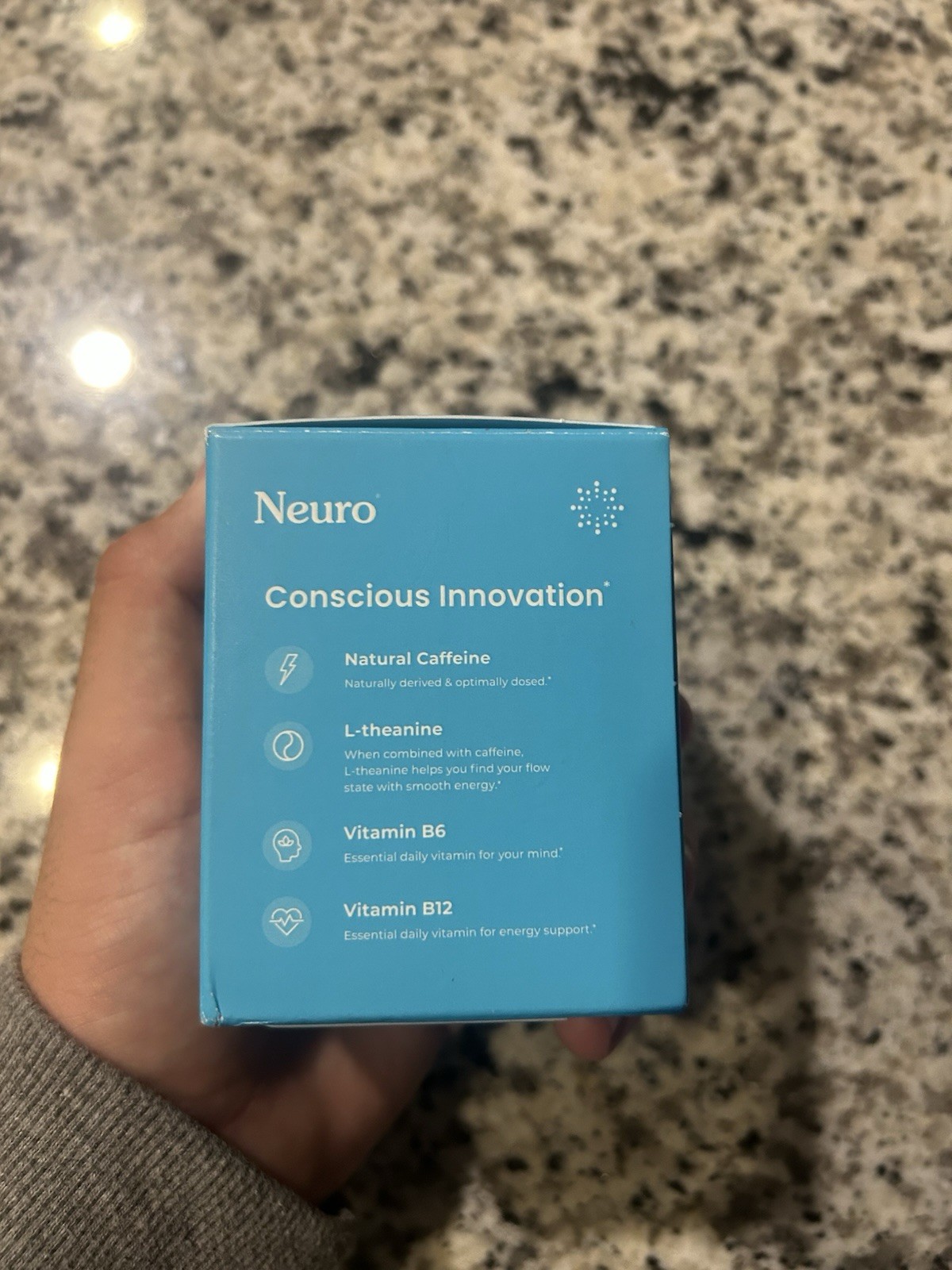 Neuro Energy & Focus Gum Peppermint 5 Pack (45 Pieces) Zero Sugar Vegan