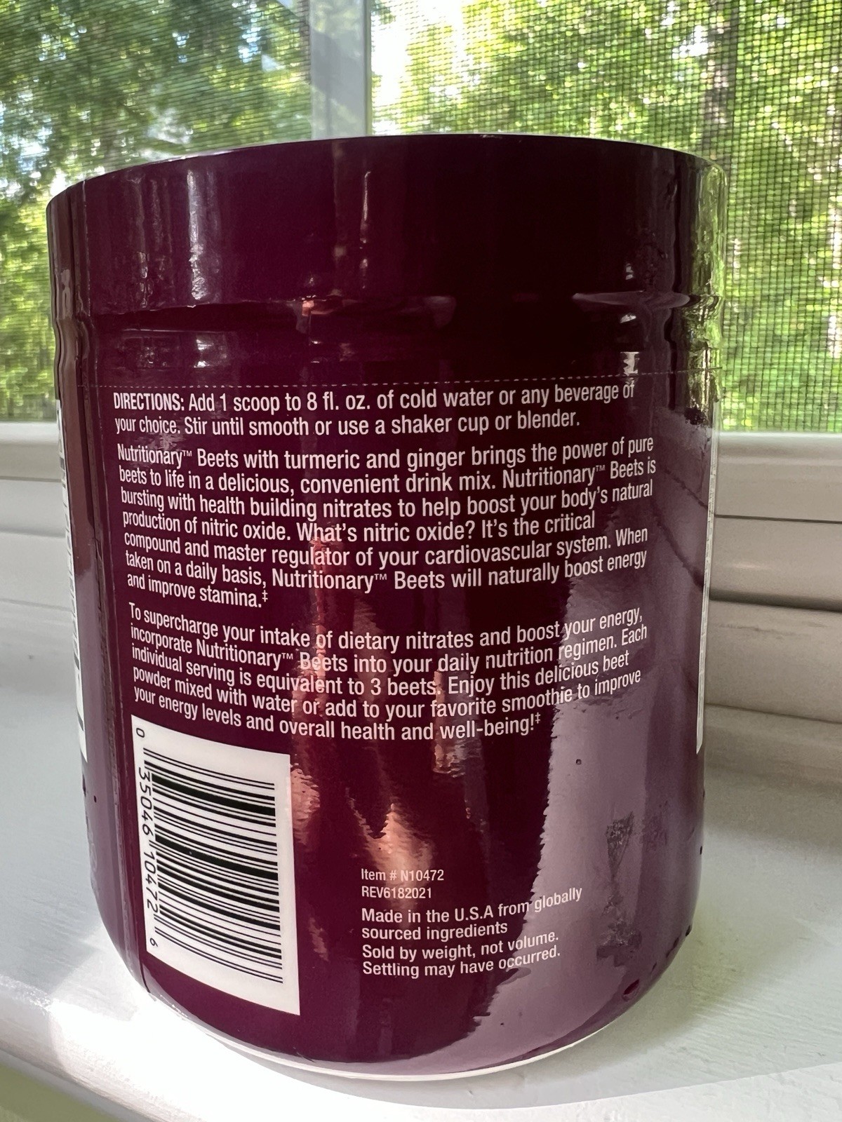 Nutritionary Beet, Turmeric & Ginger Powder Gluten-Free Dietary Supplement