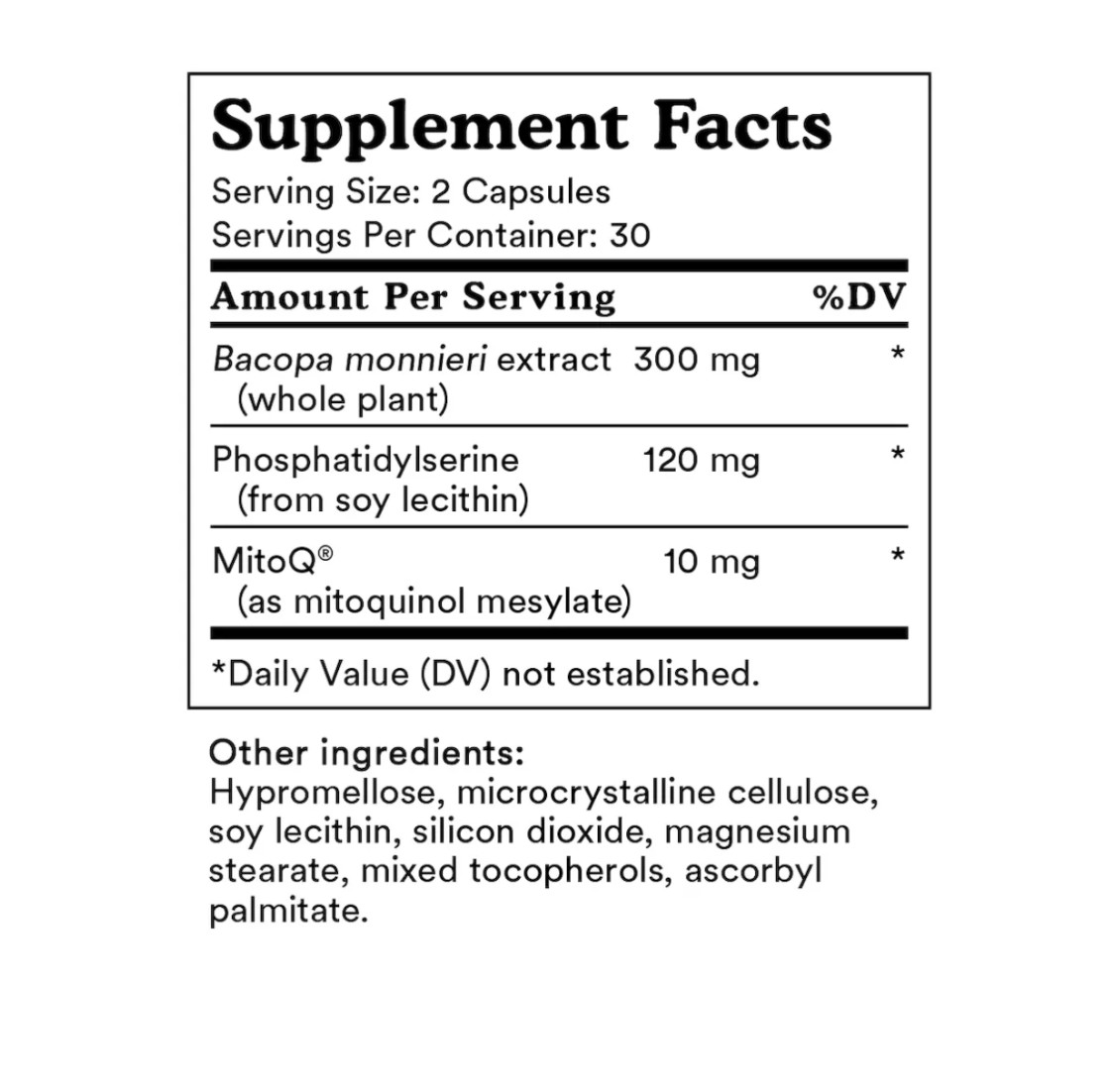 MitoQ Brain Health Support Focus Energy CoQ10 60 Capsules Ship from NZ
