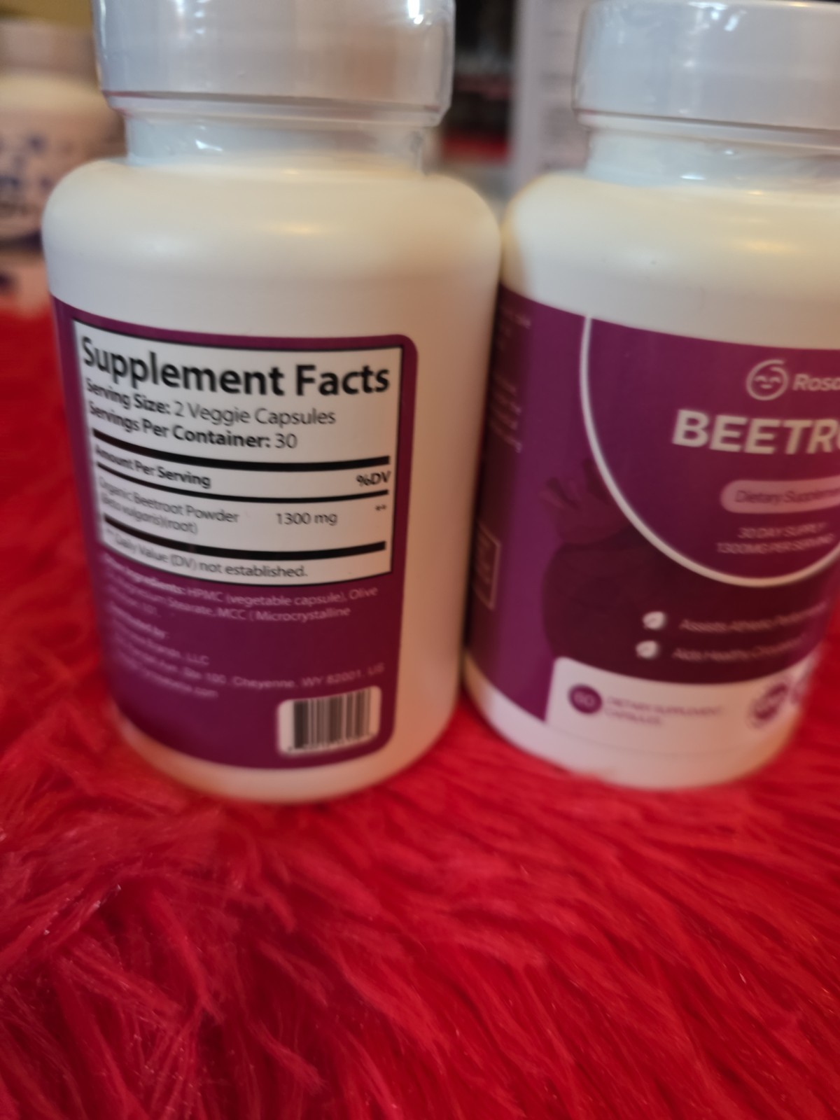 Rosabella Organic BeetRoot 60 Capsules Dietary Supplement EXP. 03/2028 – 2 PACK
