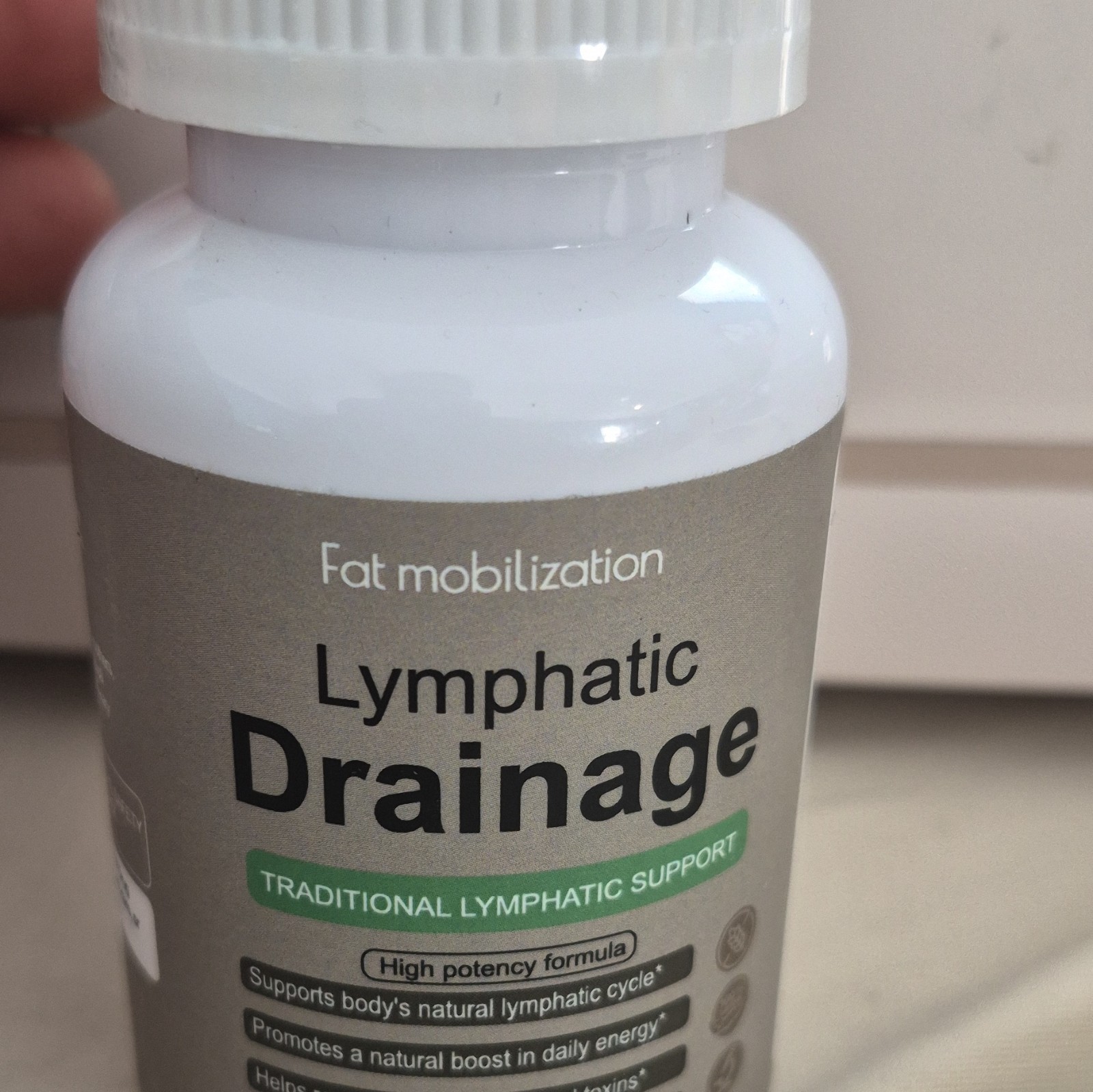 Lymphatic Support Supplement Capsules 60 Count Adult Unisex Morning/Night