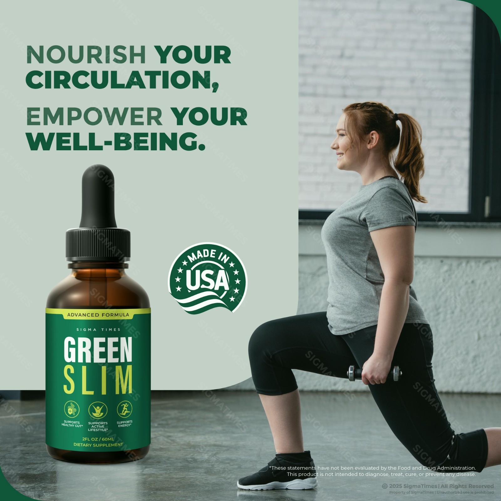 Green Slim Drops, GreenSlim Liquid Supplement for Weight Loss & Energy – 5 Pack