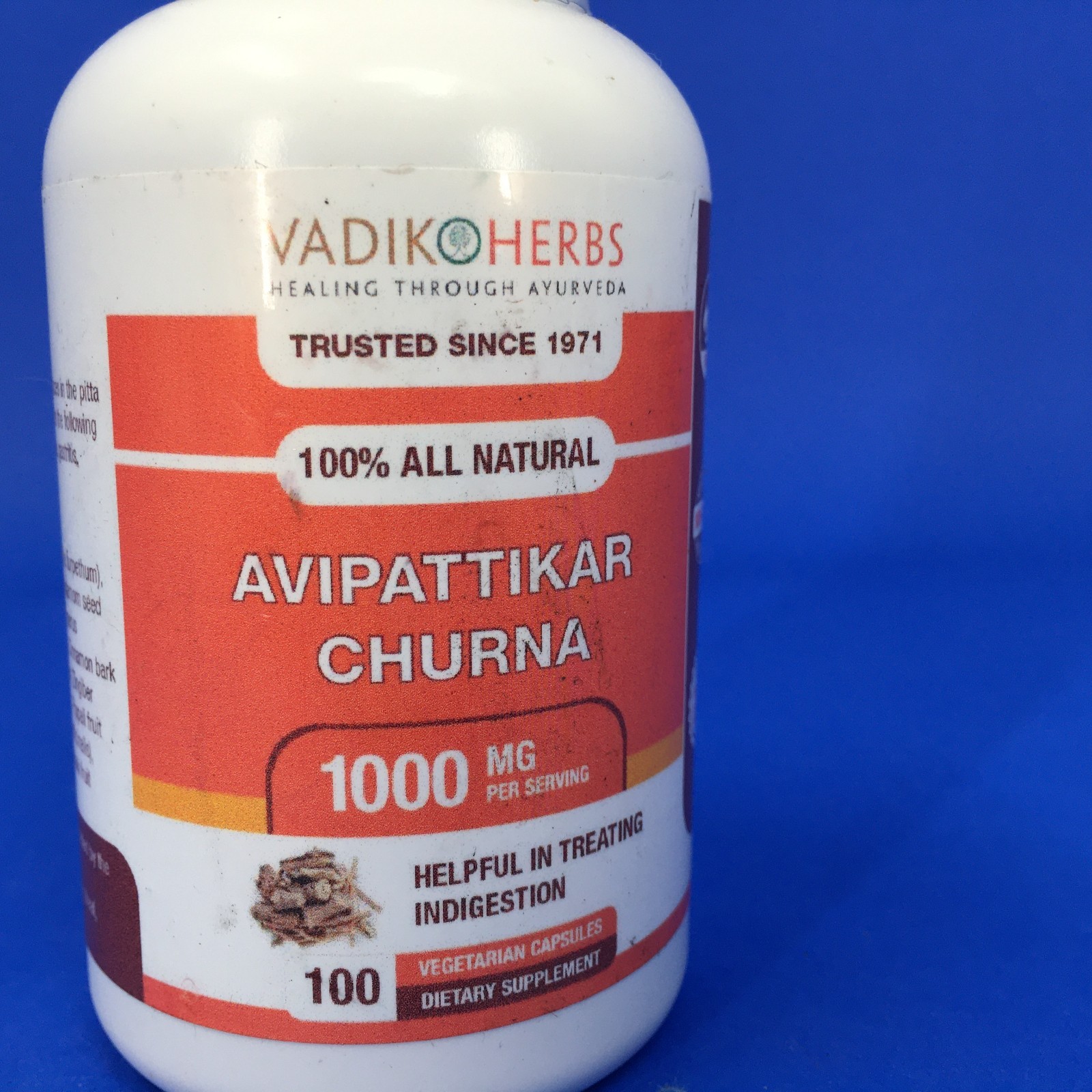 Vadikoherbs Avipattikar Churna 1000 MG 100 Capsules