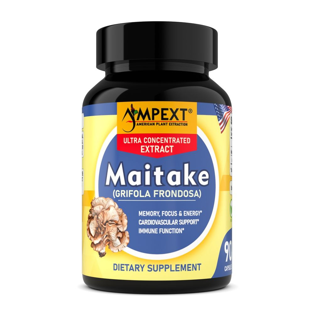 Maitake Extract – Only Fruiting Bodies, Over 30% Beta-Glucans, 90 caps