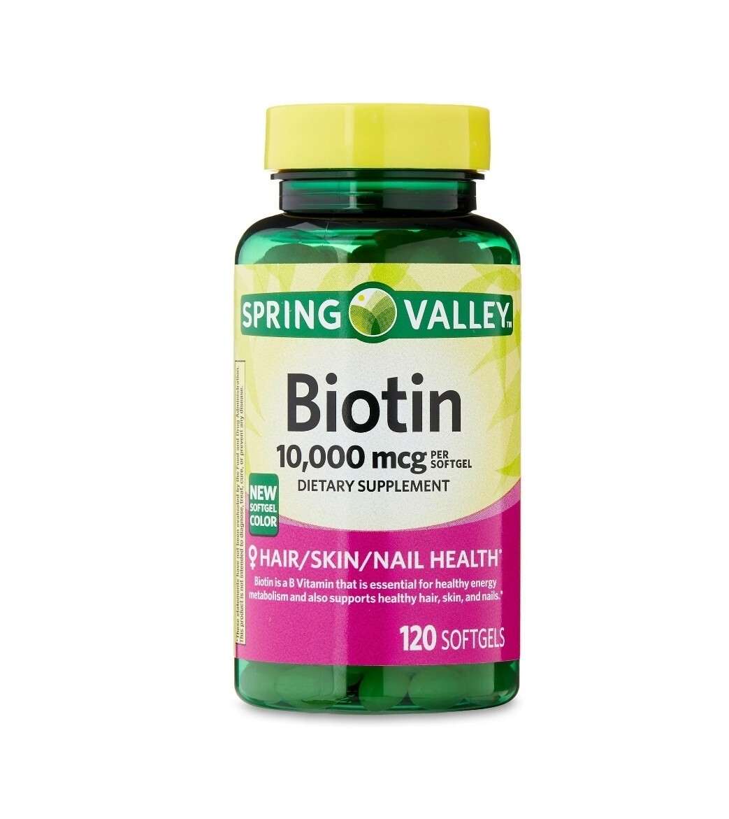Spring Valley Biotin Softgels- 10-000 mcg- 120 count