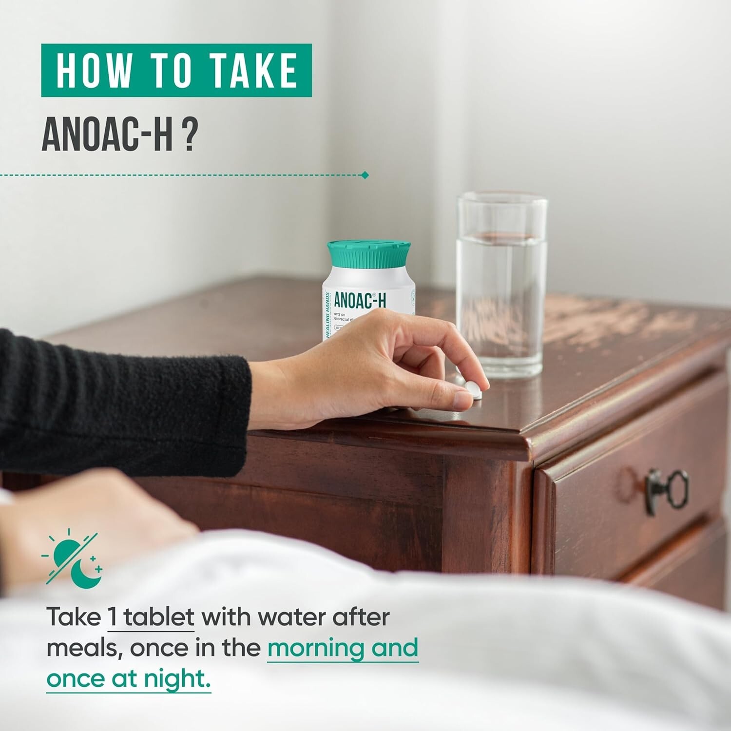 Anoac-H Herbal & Natural Advanced Piles & Fissure Treatment Tablets – 60 tabs