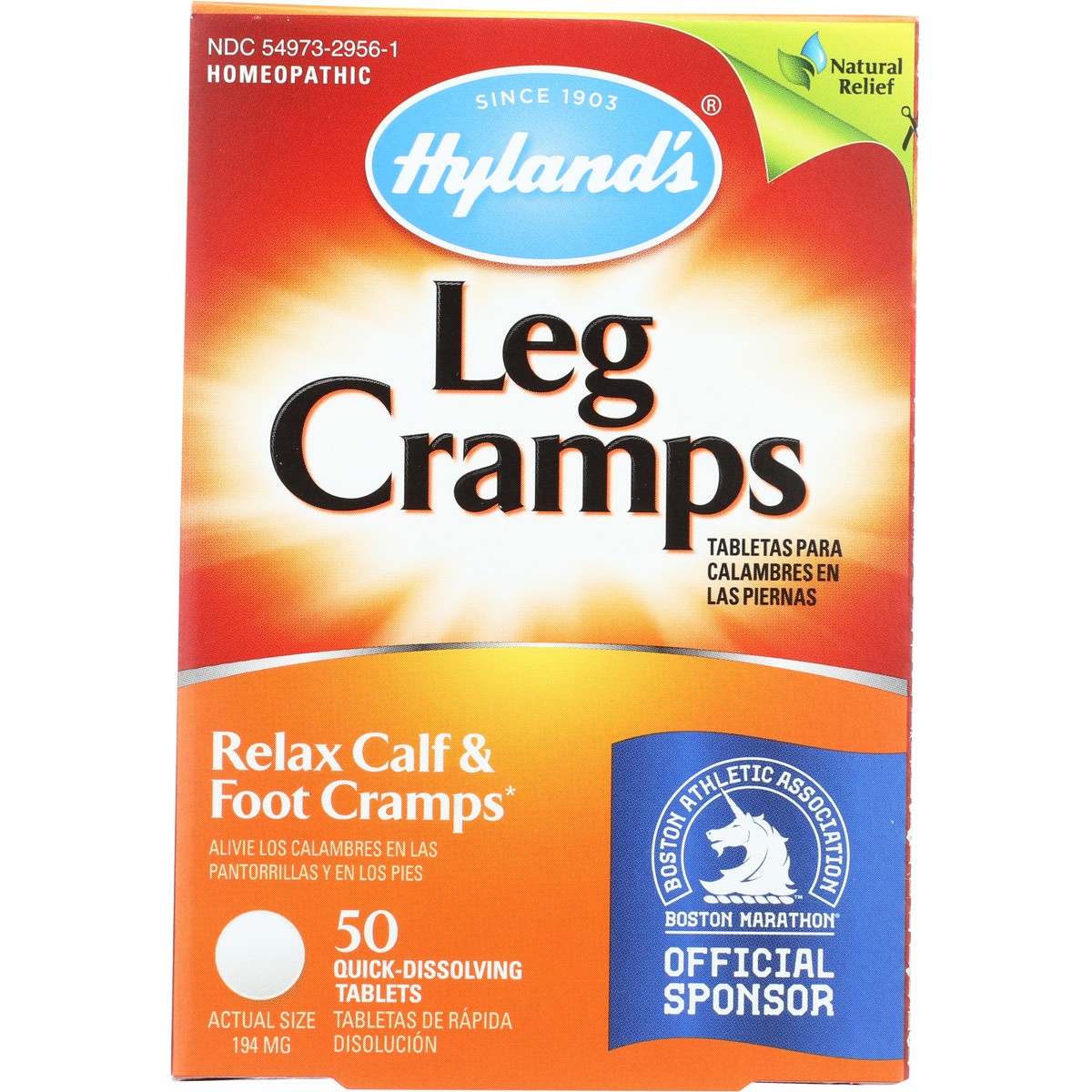 Hyland’S Leg Cramps Relax Calf And Foot 50 Quick Dissolving Tablets 3 Pack