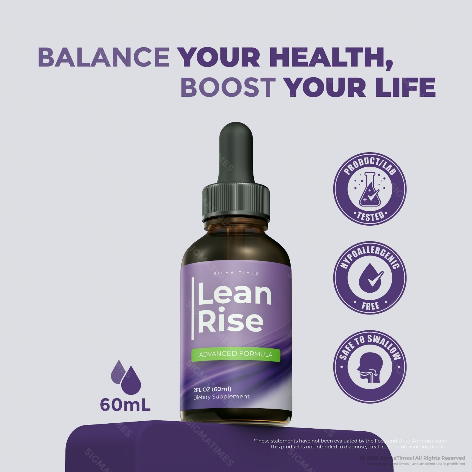 LeanRise Drops, Lean Rise for Weight Management, Healthy Metabolism (30 serving)