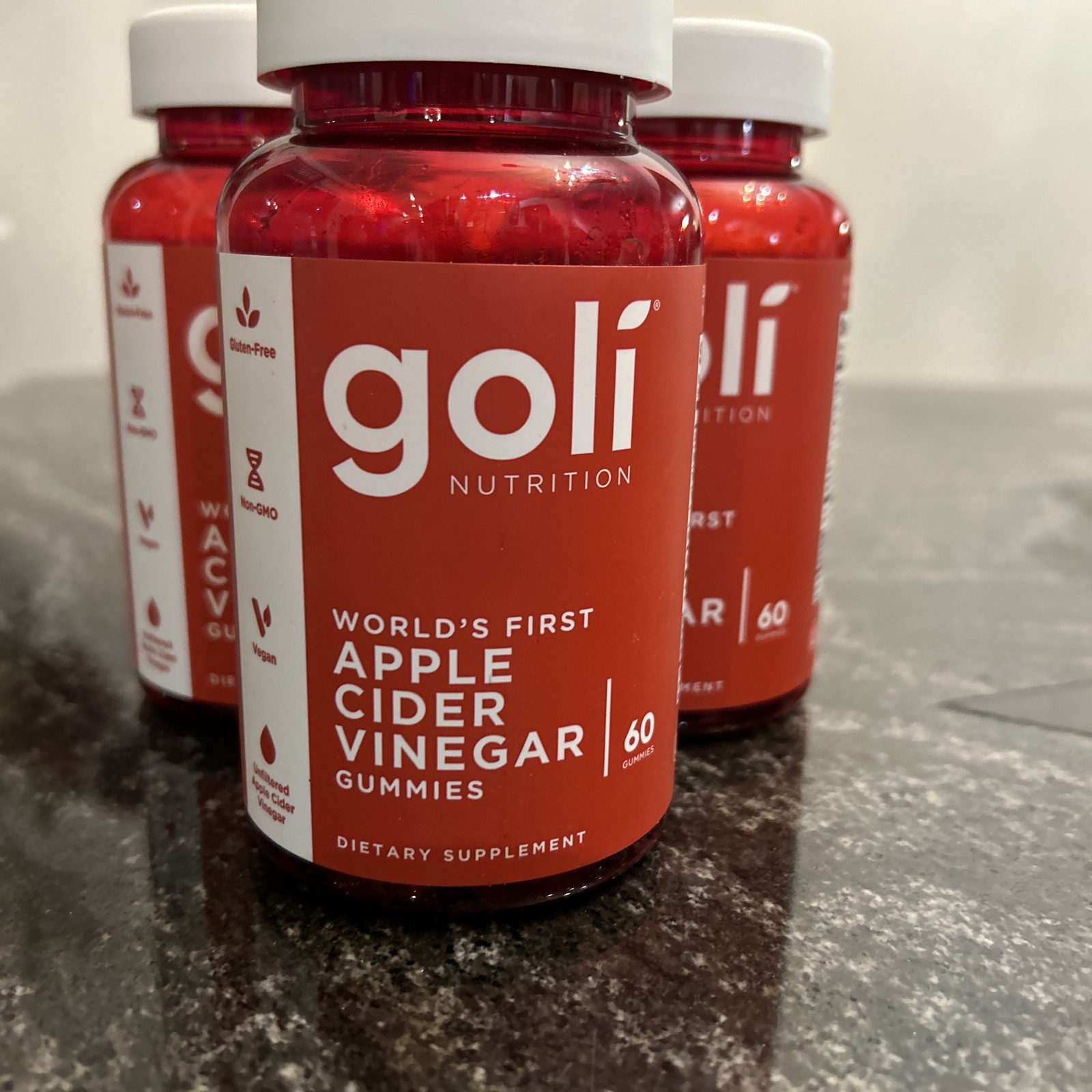 Goli Nutrition Apple Cider Vinegar Gummies Vitamin B9 B12 Detox 3 Pk Exp: 02/27