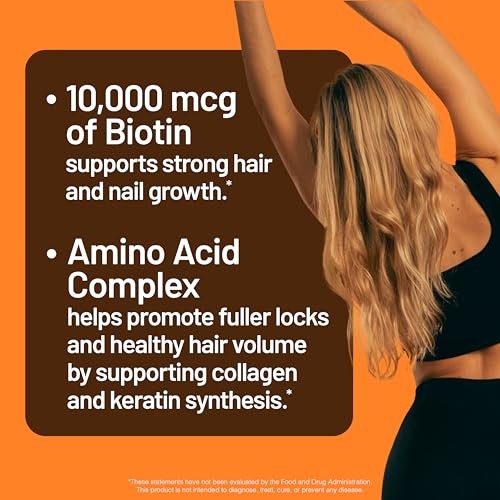 NatureWise Liquid Multivitamin Hair Growth Supplement for Men & Women – Biotin