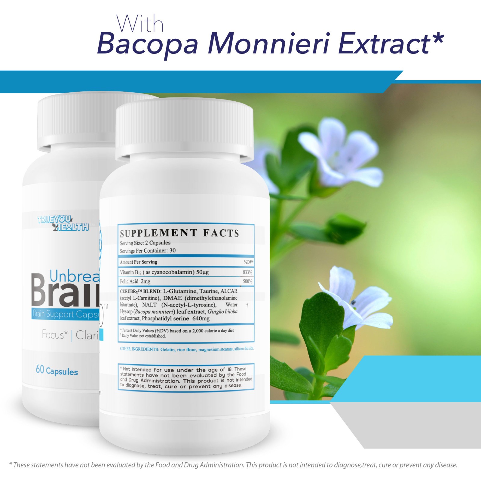 Unbreakable Brain Pro – Our Best Brain Support Supplement – Premium Brain Memory