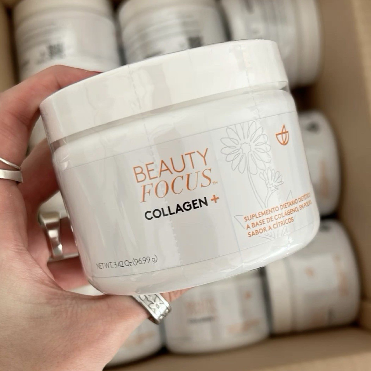 Nu Skin Beauty Focus Collagen Powder Mix-In Citrus Improve Skin Texture
