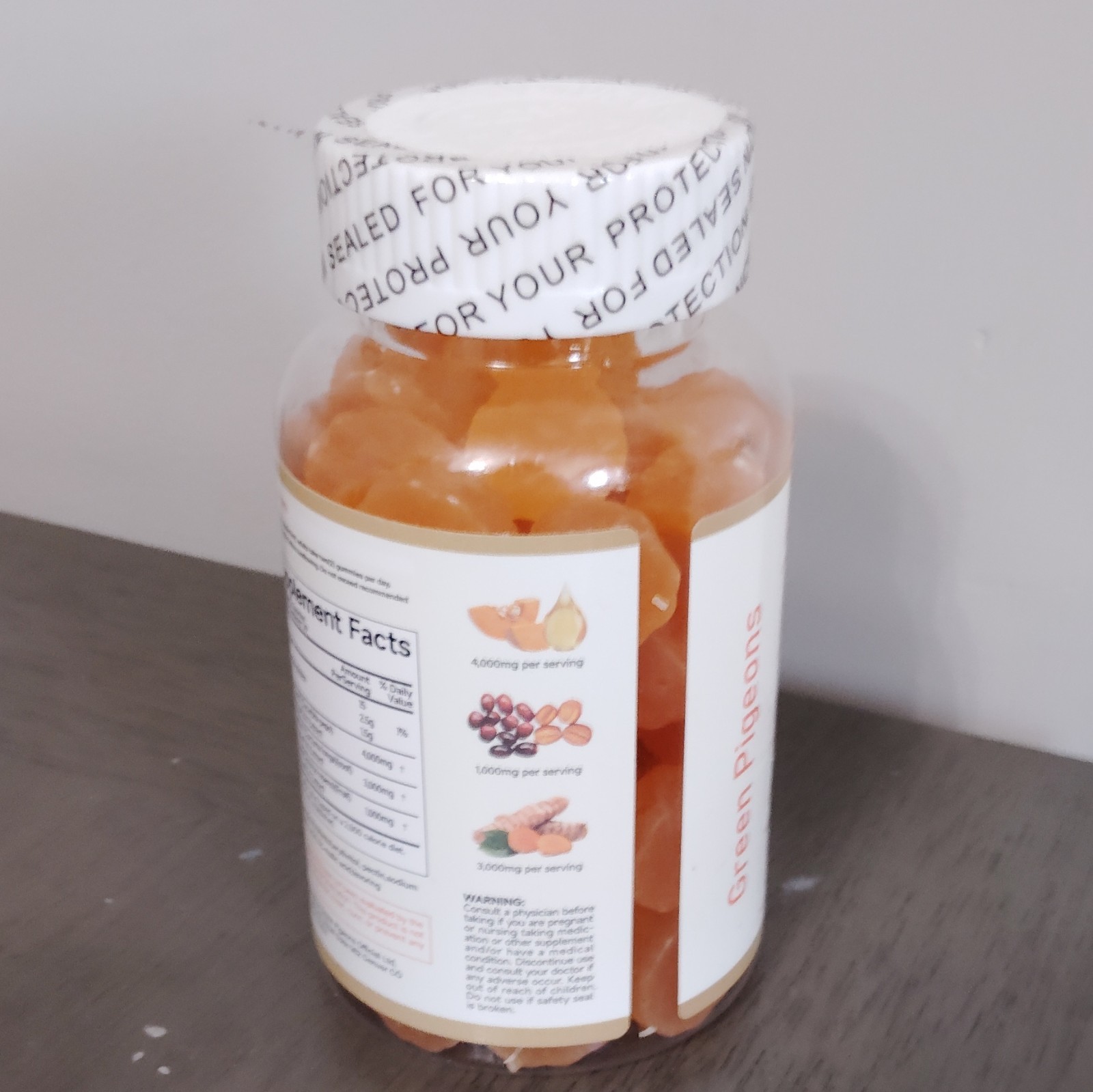 Turmeric Curcumin + Pumpkin Seed Oil Gummies Dietary Supplement