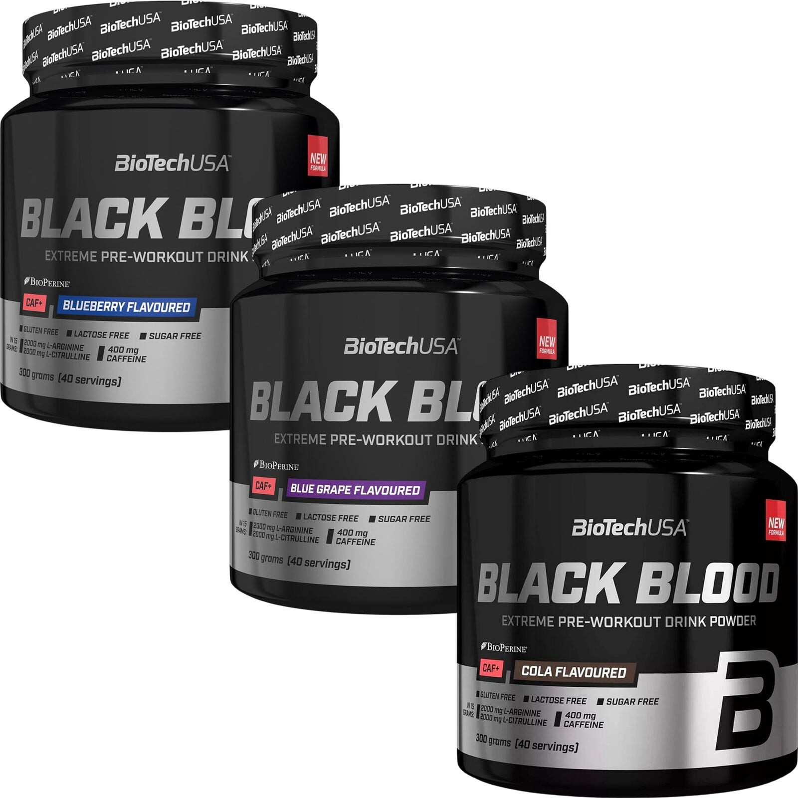 BLACK BLOOD – 300g – Extreme Pre-Workout Increase energy levels concentration