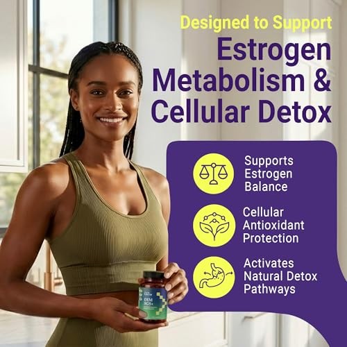 DIM SGS+ Supplement for Hormone, Estrogen, Metabolism & Detox Support – 90