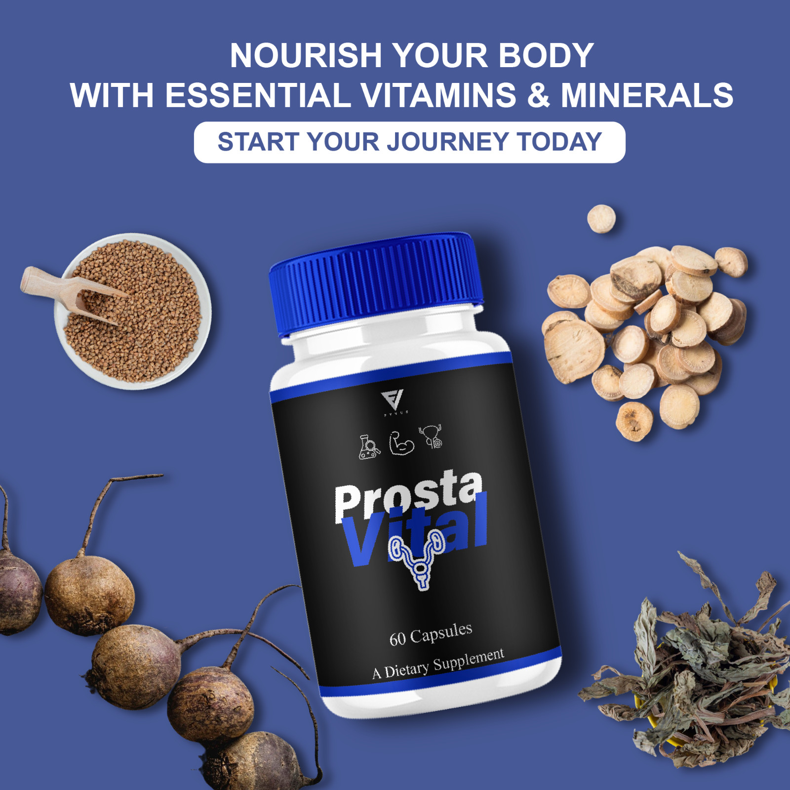 (5 Pack) Prosta Vital Premium Prostate Support Pills, ProstaVital (300 Capsules)