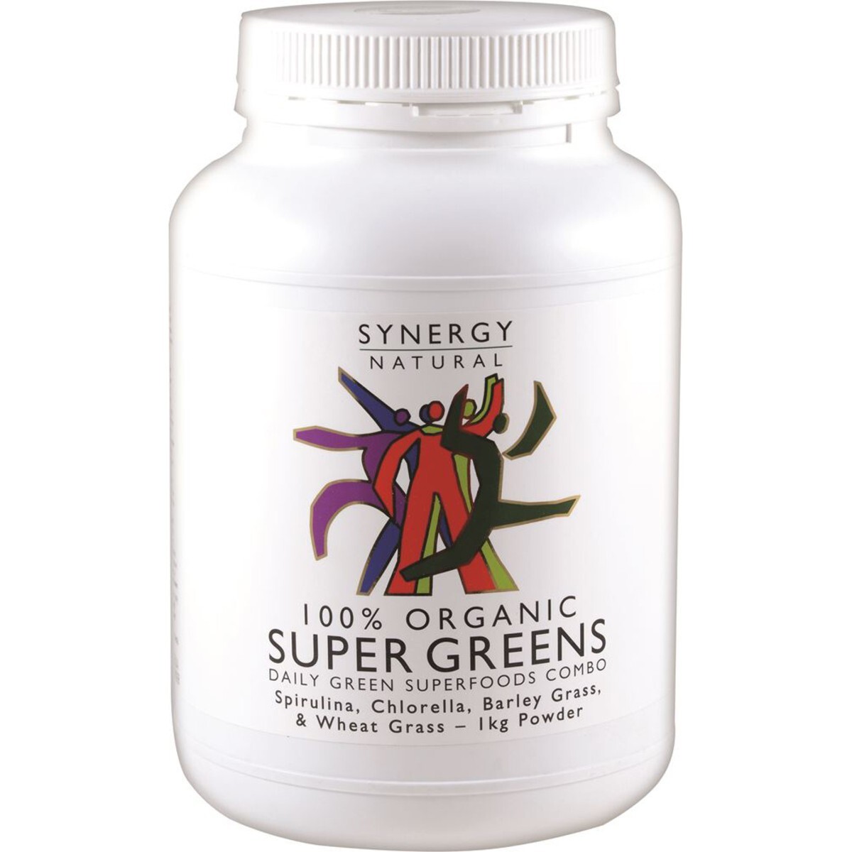 New Synergy Natural Organic Super Greens 1kg Spirulina Chlorella Barley Grass