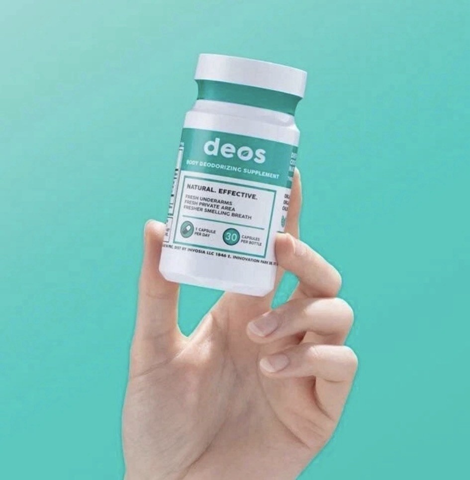 deos Body Deodorizing Supplement Capsules, 30 Count, Vegan, Breath Freshening