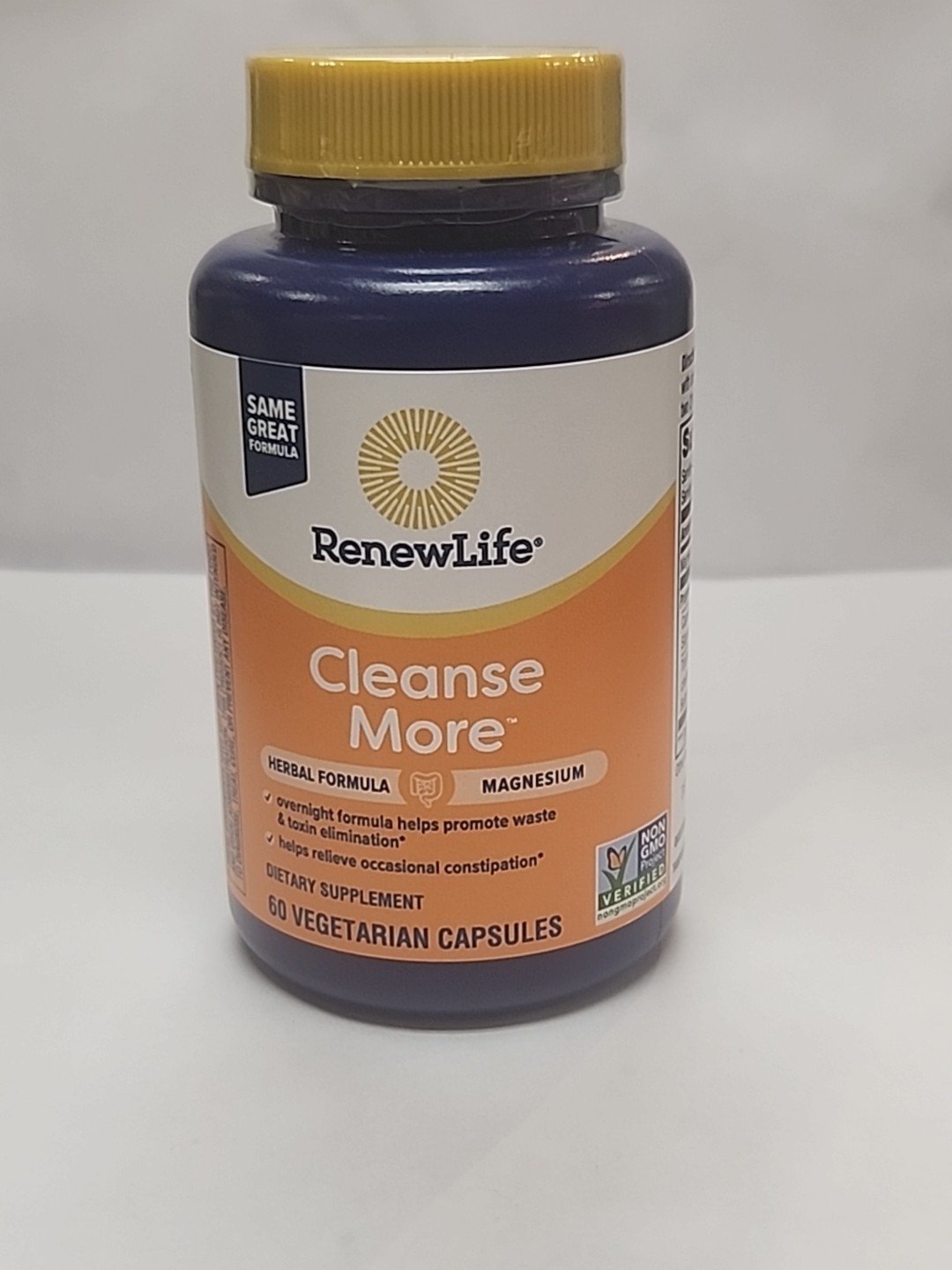 ReNew Life Cleanse More Overnight Constipation Relief – 60 Capsules