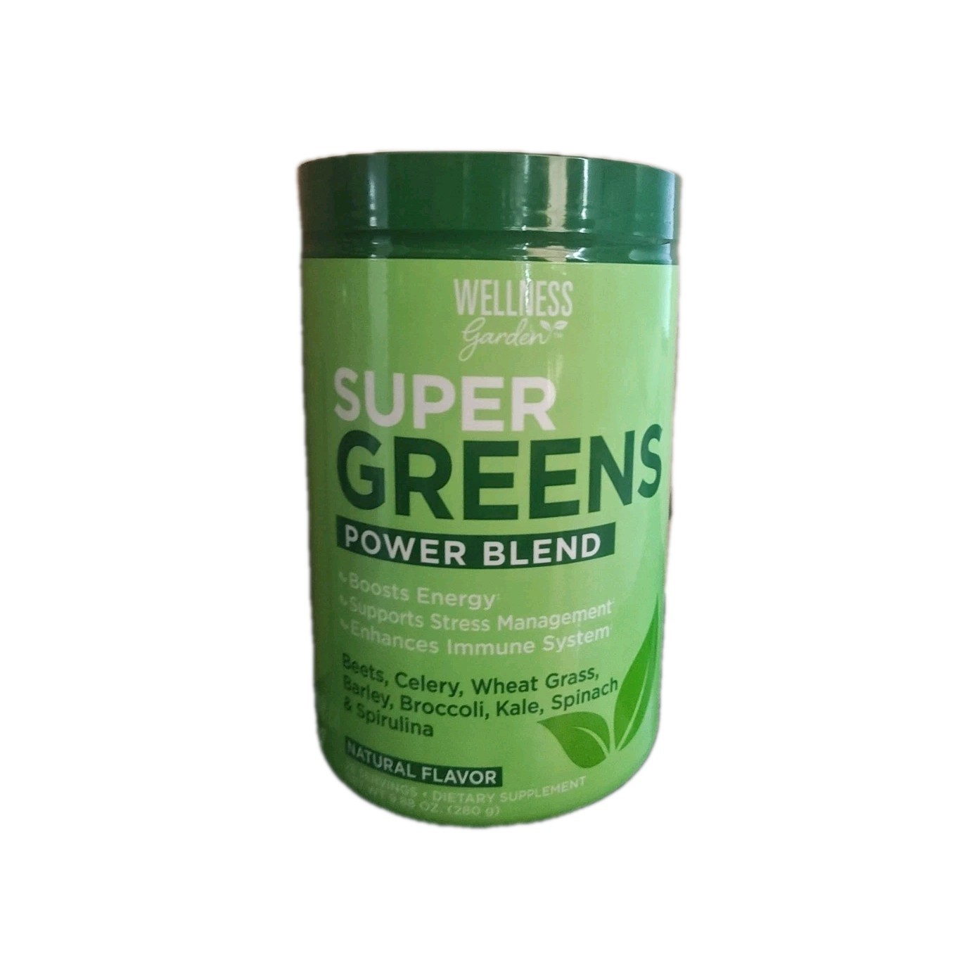 Wellness Garden Super Greens Power Blend Powder Drink Mix 9.88 oz. 12/2027