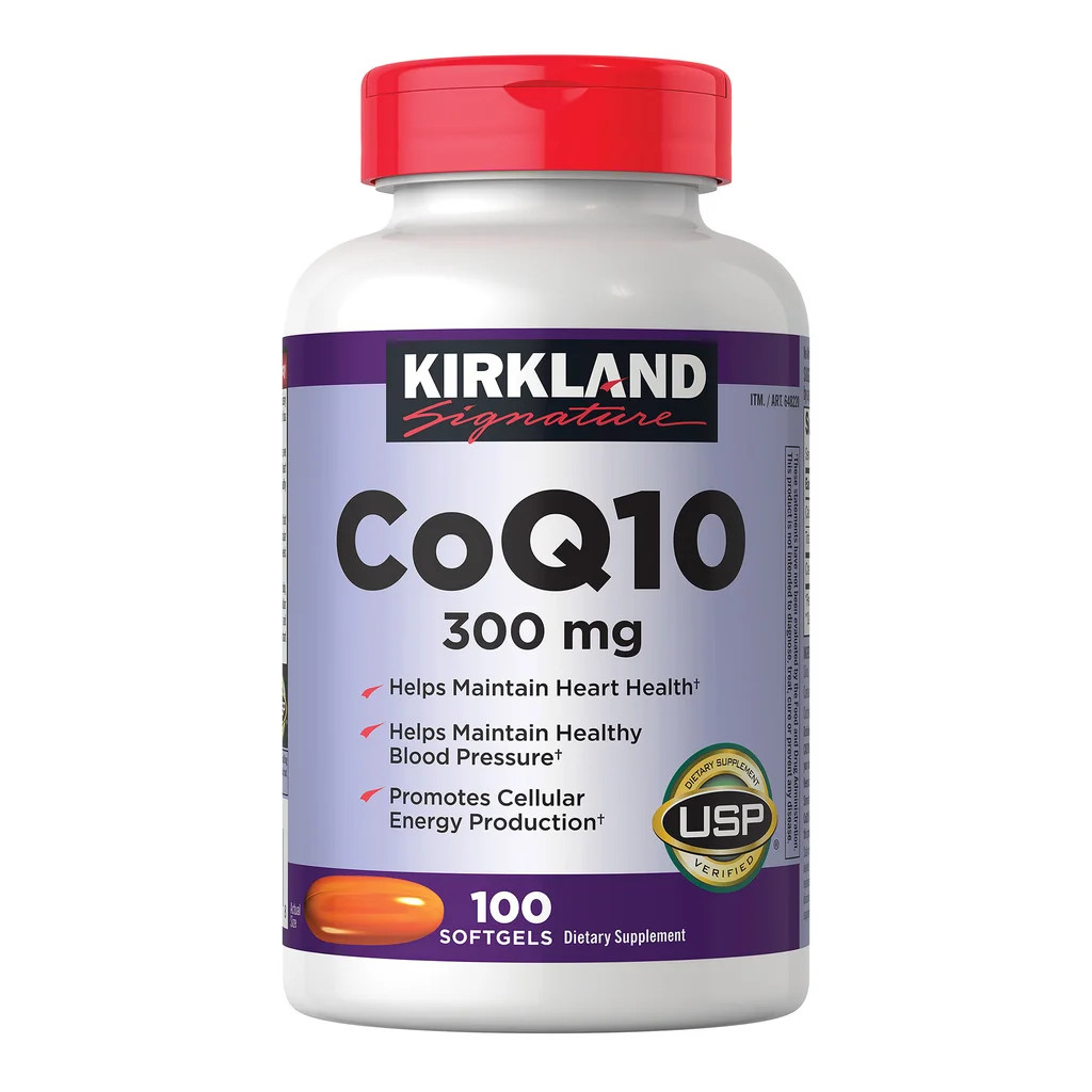 Kirkland Signature CoQ10 300 mg 100 Softgels USP Verified Supplement EXP:08/27