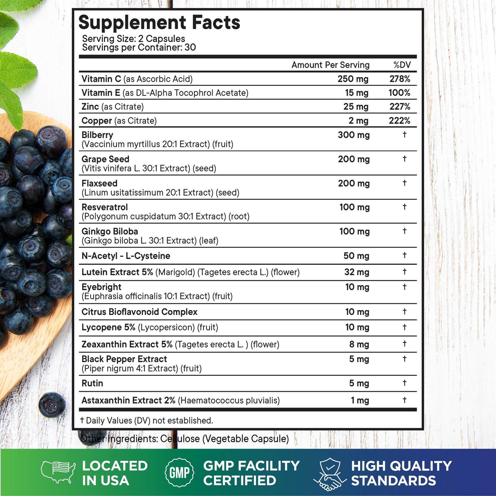 Superfood MD Eye Health Vitamins with Bilberry Lutein & Zeaxanthin Lycopene R…