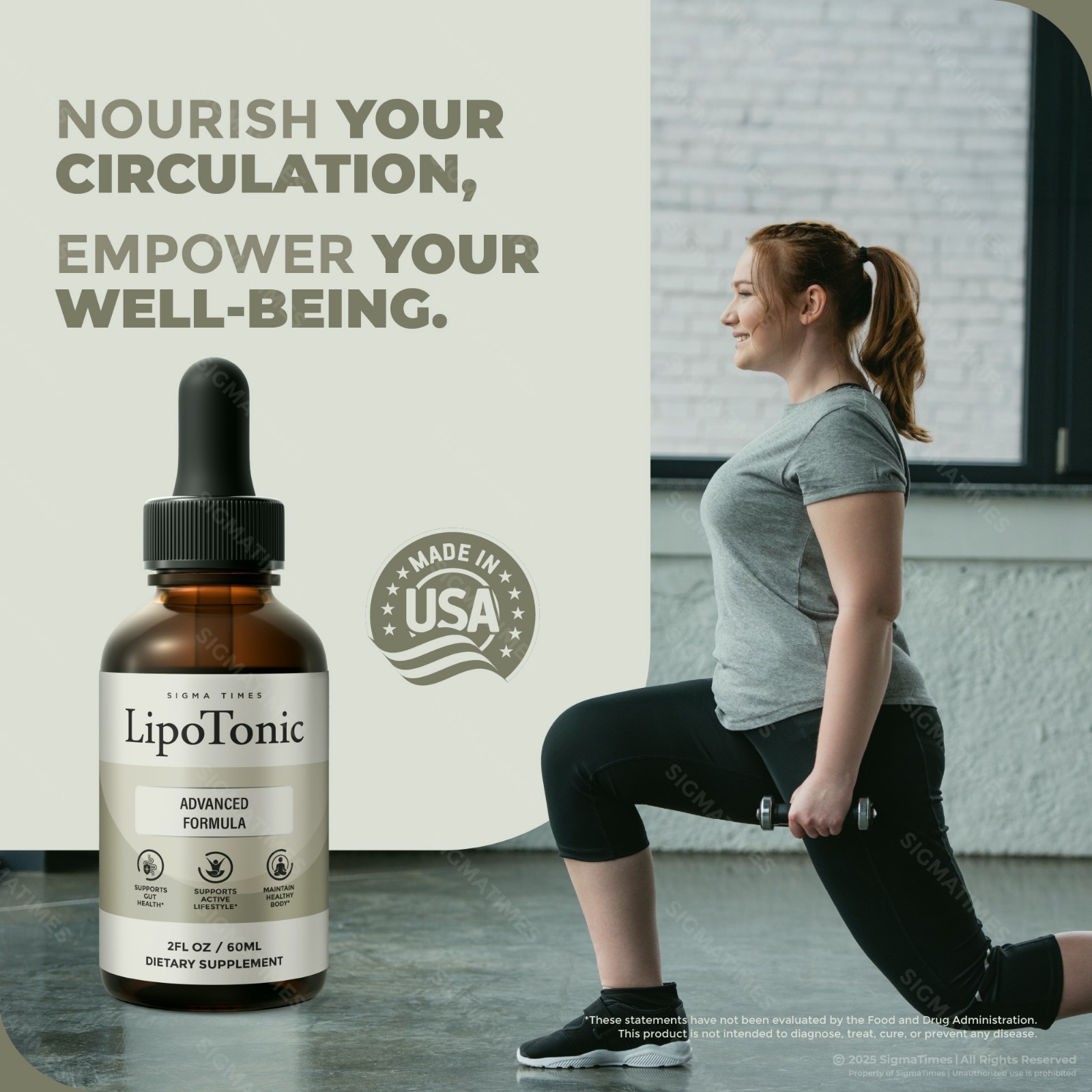 LipoTonic Drops, Premium Liquid Supplement for Metabolism & Weight Loss – 5 Pack