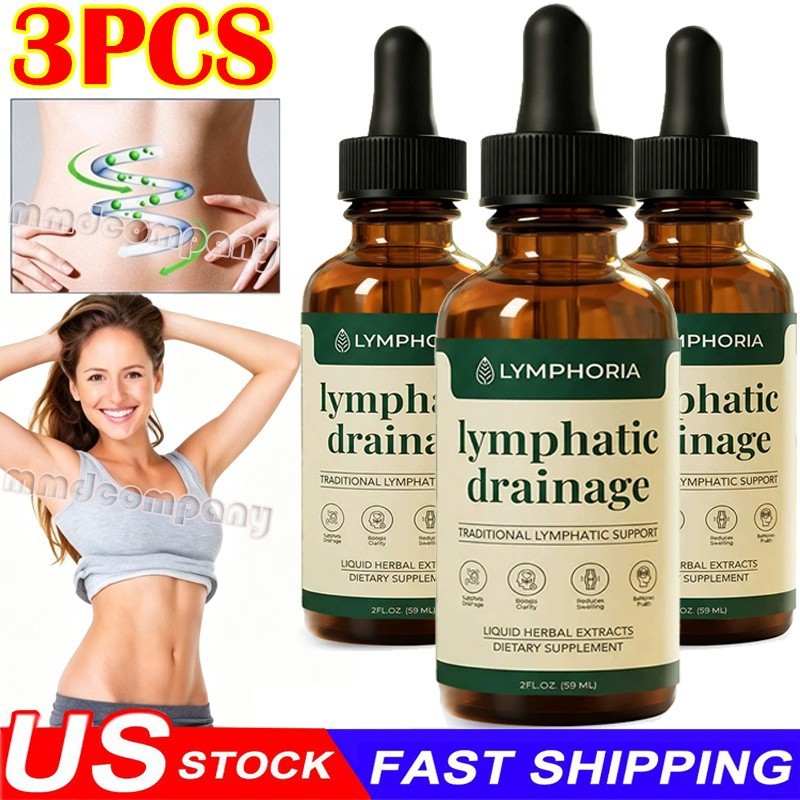 3X Lymphoria – Lymphatic Drainage 59ml – Detox, Bloat Relief & Immune Support