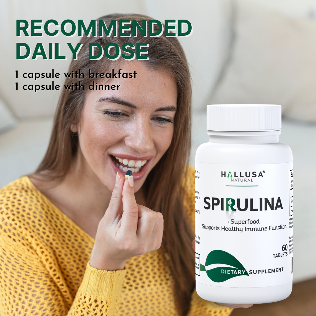 “SPIRULINA – Superfood Nutrition – Boost Energy & Strengthen Immunity – 60 Tab “