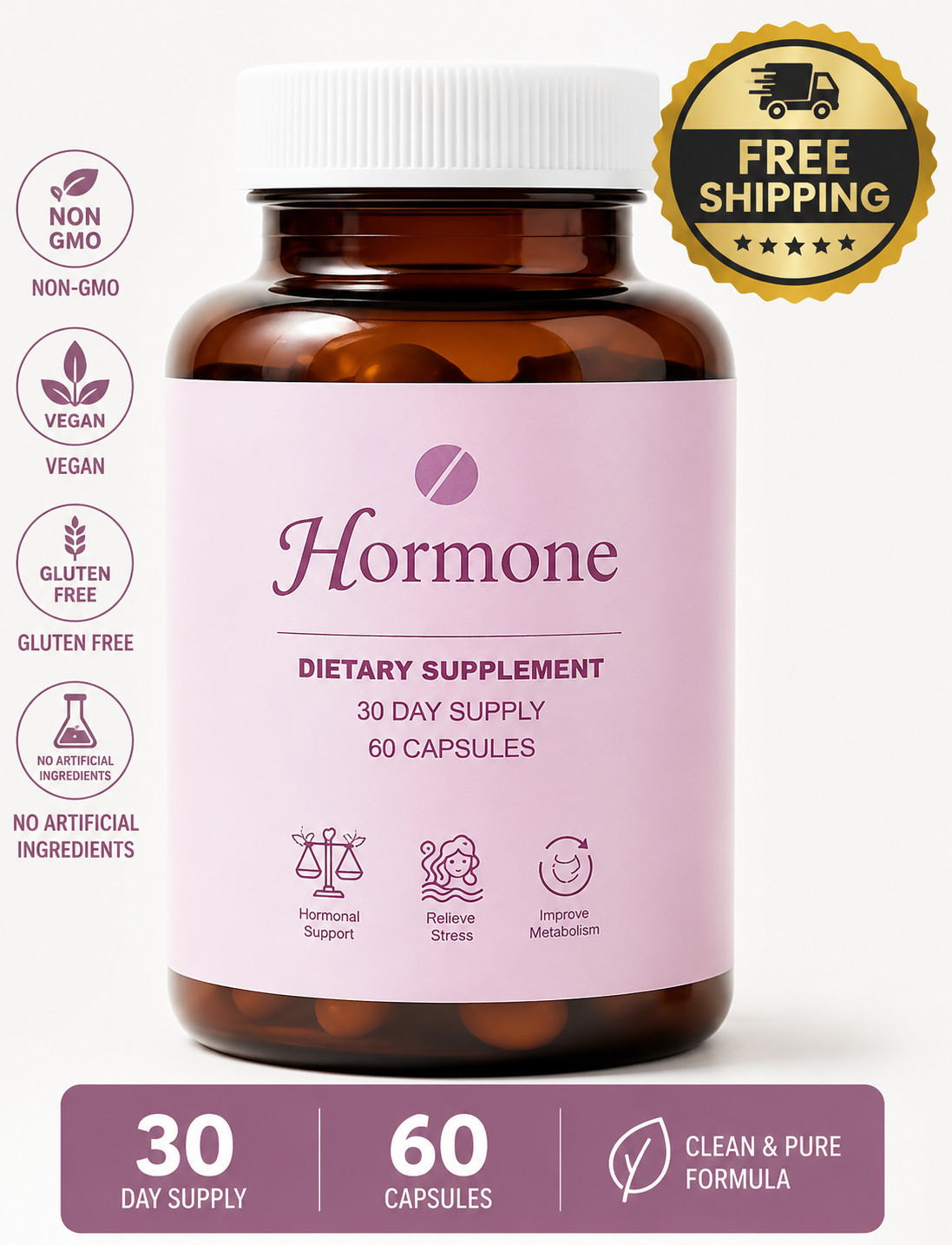 Hormone Balance for Women Daily Wellness Support and Weight Management