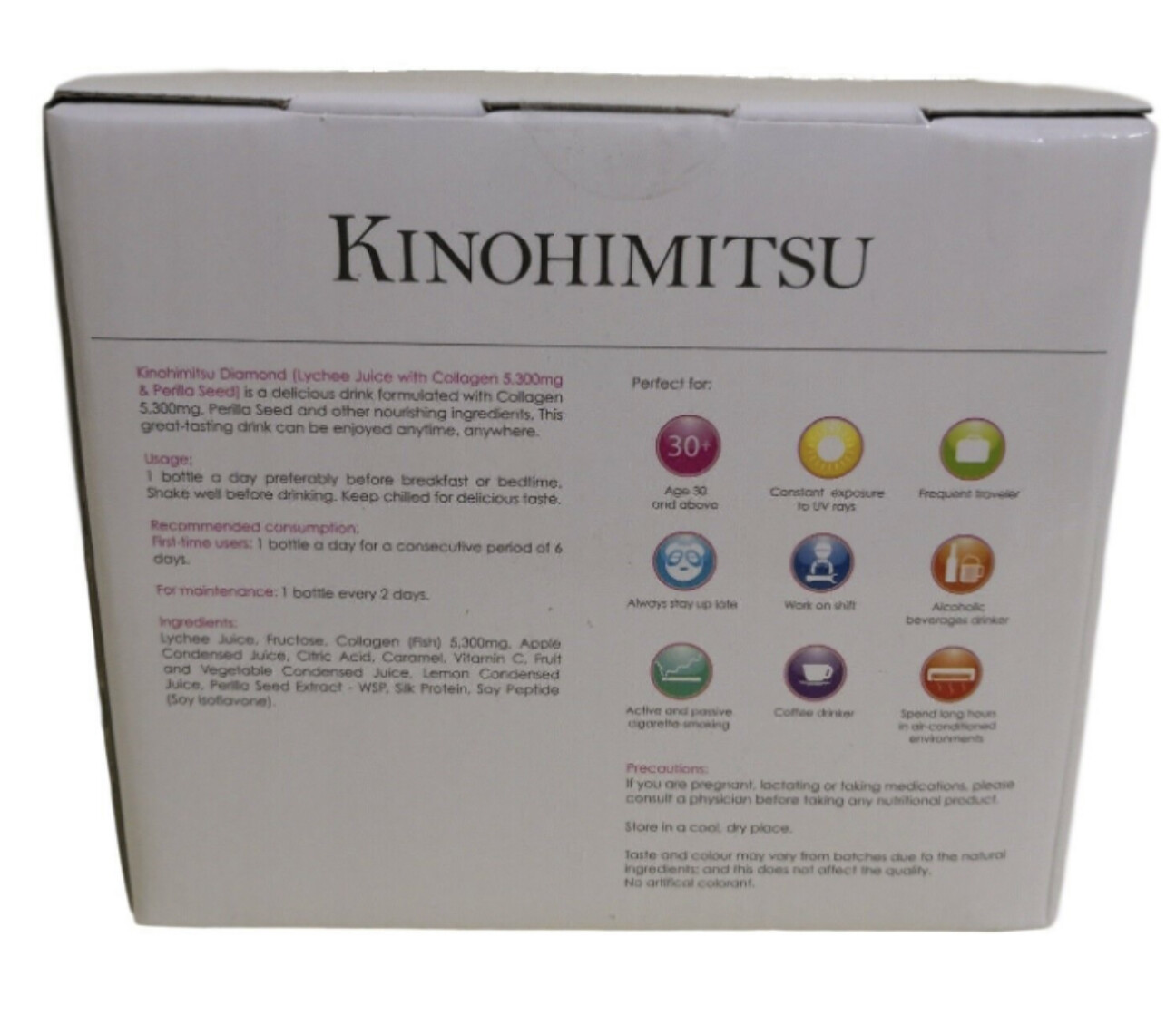 Kinohimitsu Collagen Diamond For Women 5300mg 16’s x 50ml 3 days DHL Express