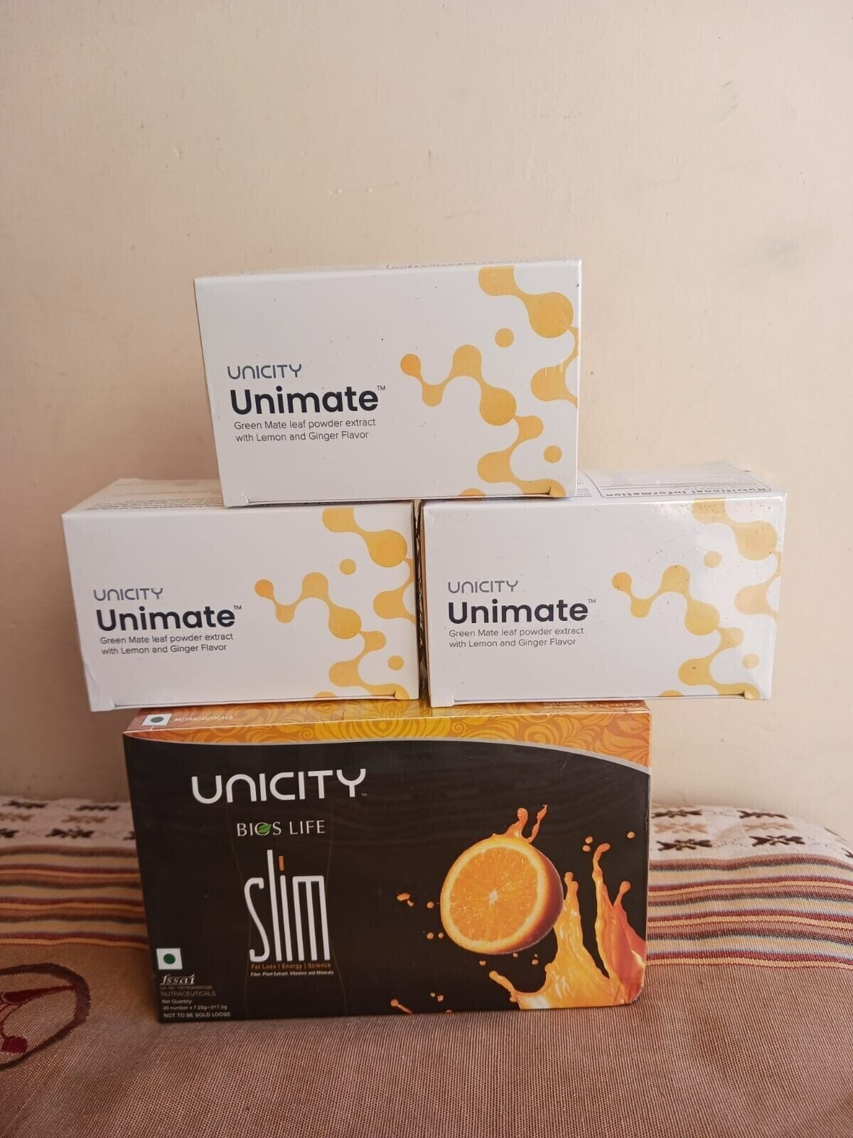 3X Unimate Yerba Mate Supplement LEMON GINGER & 1X Unicity BIOS LIFE SLIM UK