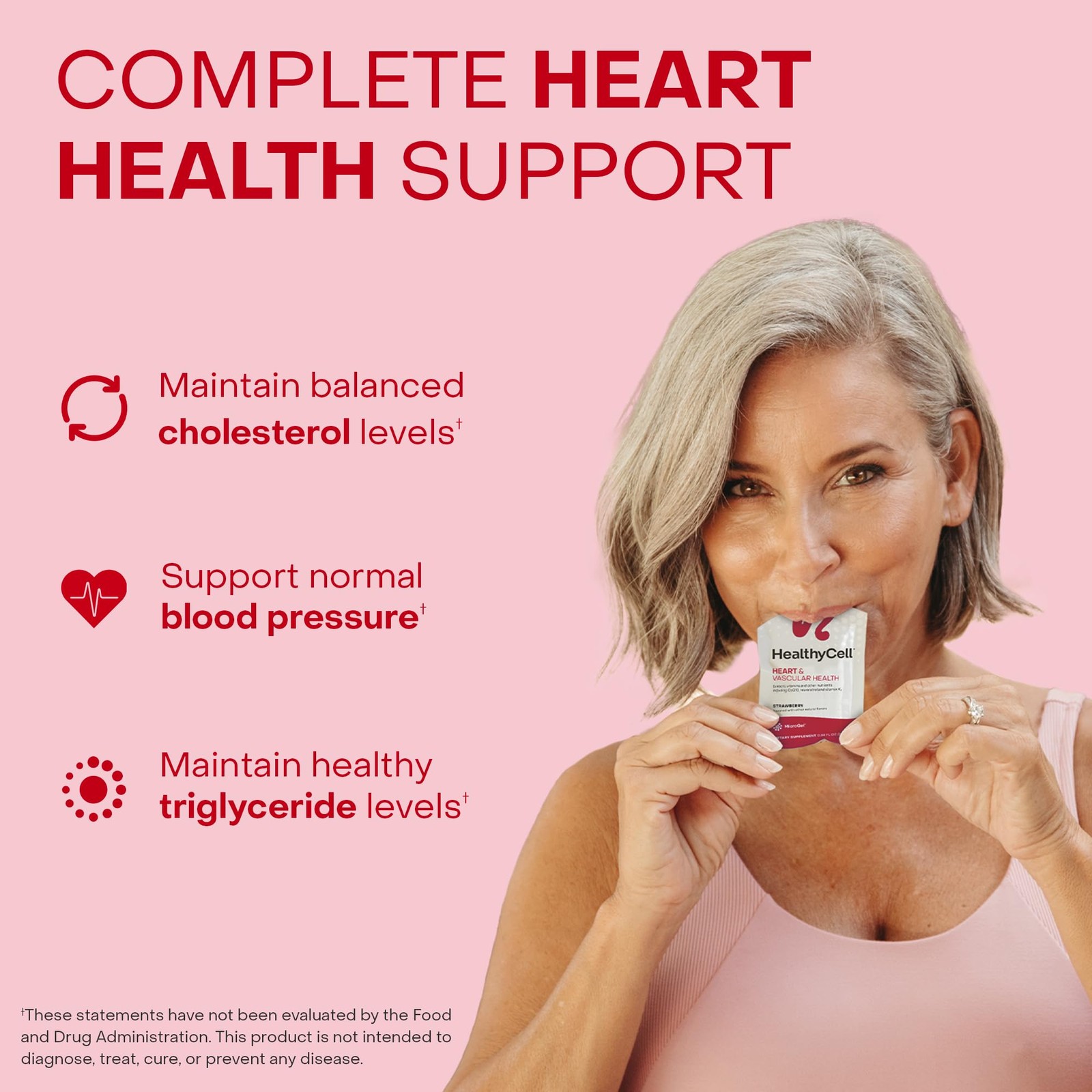 Healthycell Heart & Vascular Health Daily Liquid 0.84 Fl Oz (Pack of 30)