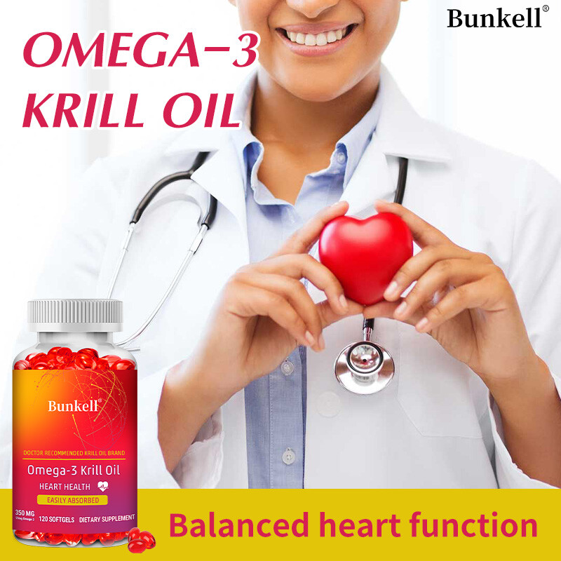 Omega 3 Krill Oil 350mg with EPA, DHA and Astaxanthin, Heart Health